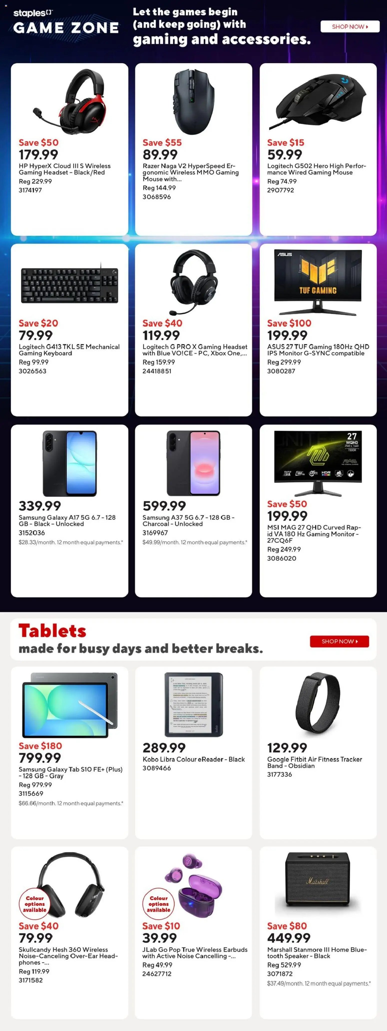 Staples weekly flyer