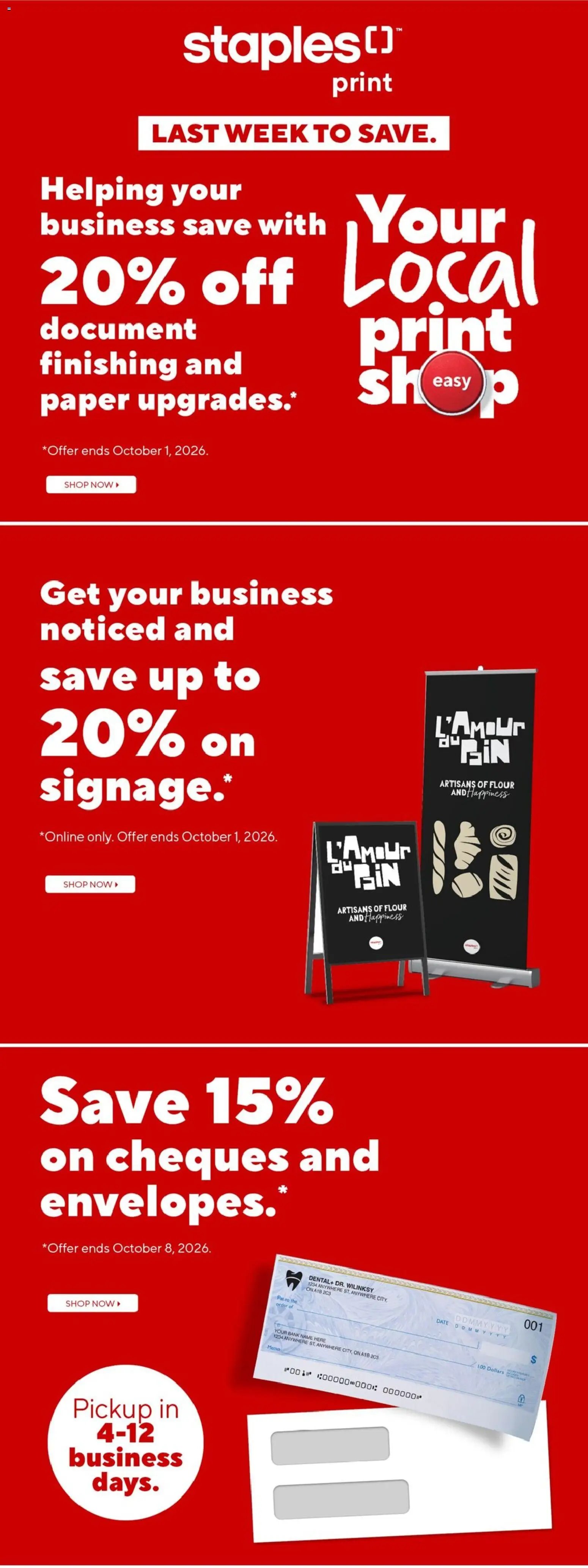 Staples weekly flyer