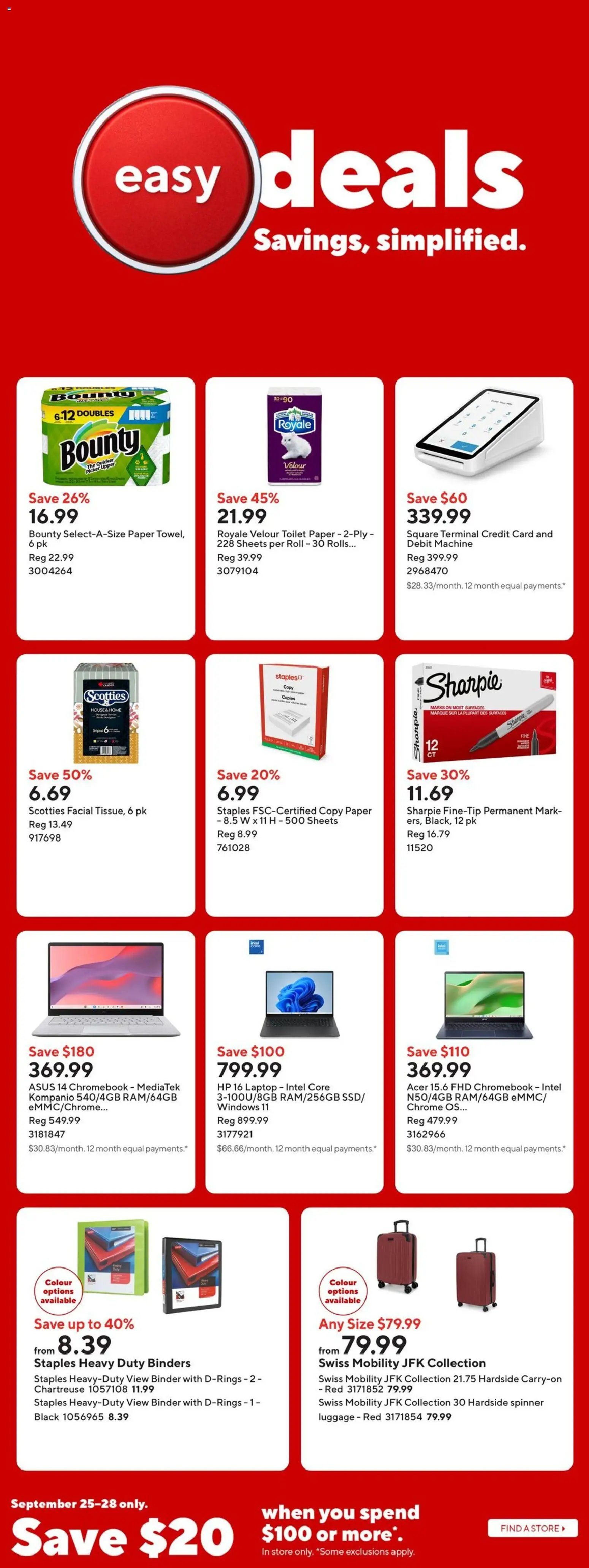 Staples weekly flyer
