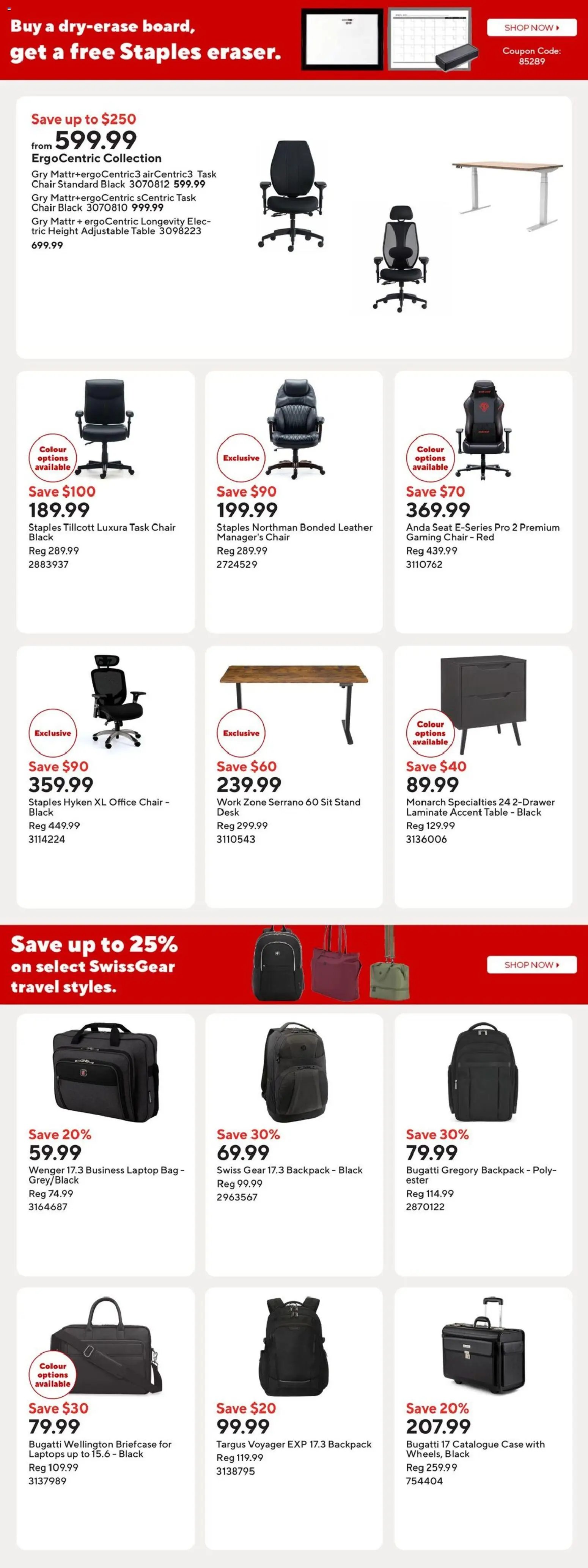 Staples weekly flyer