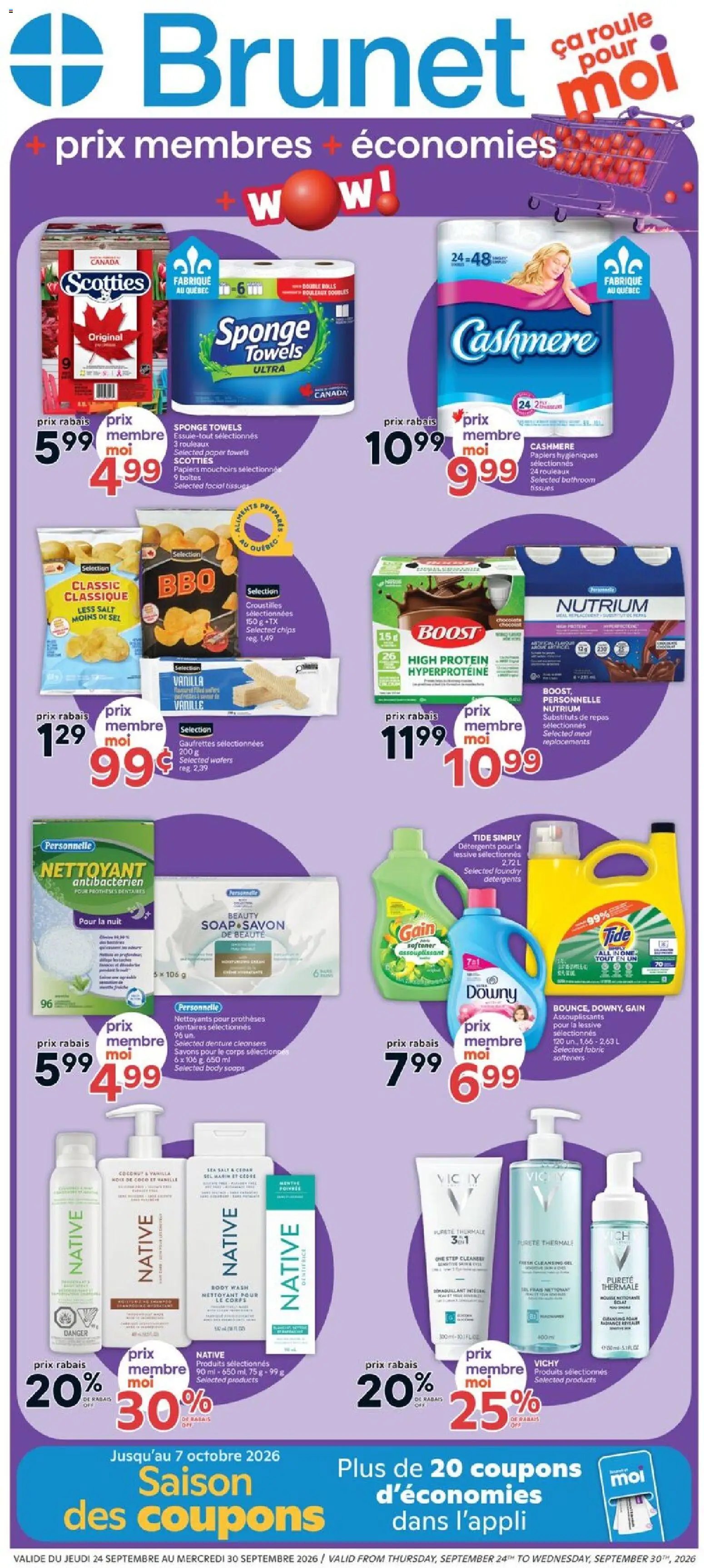 Brunet weekly flyer / circulaire