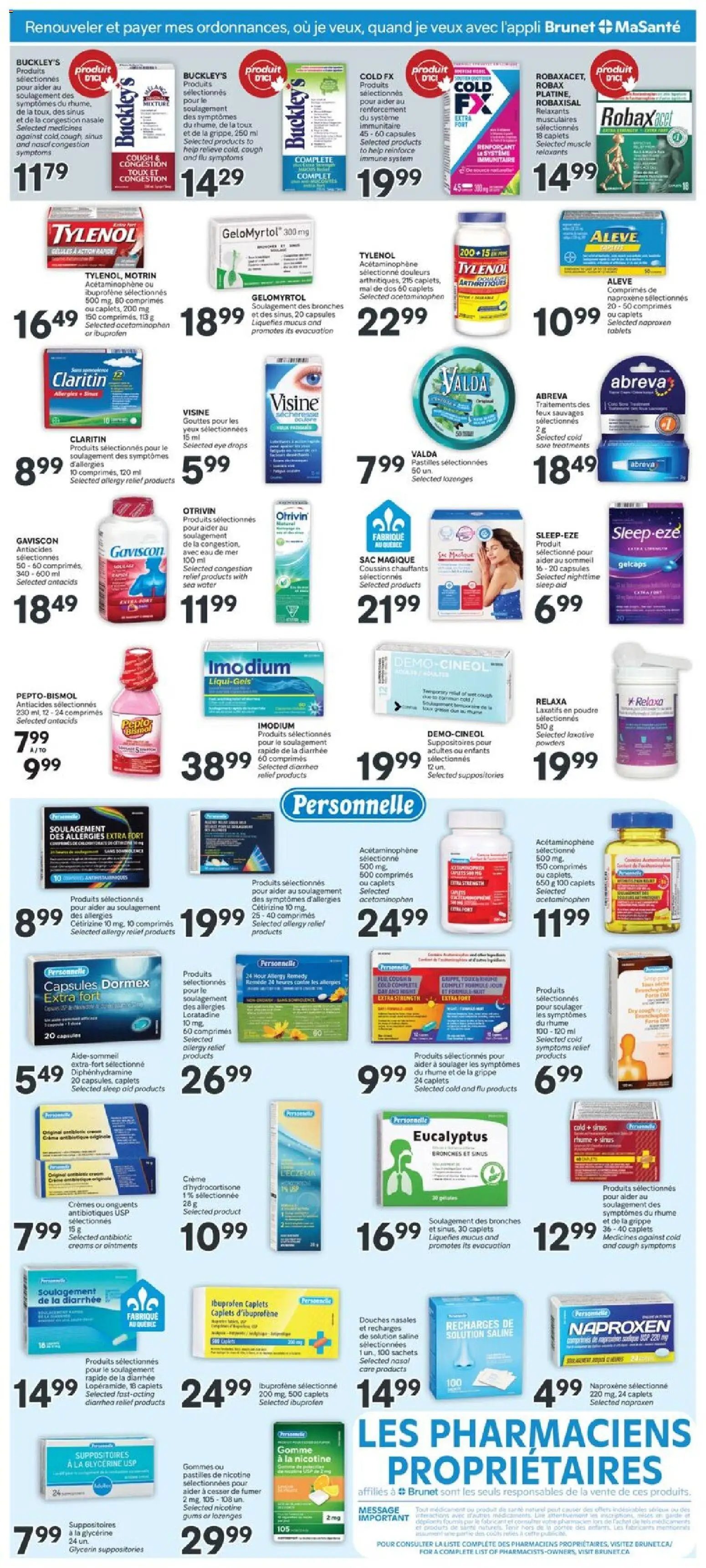 Brunet weekly flyer / circulaire