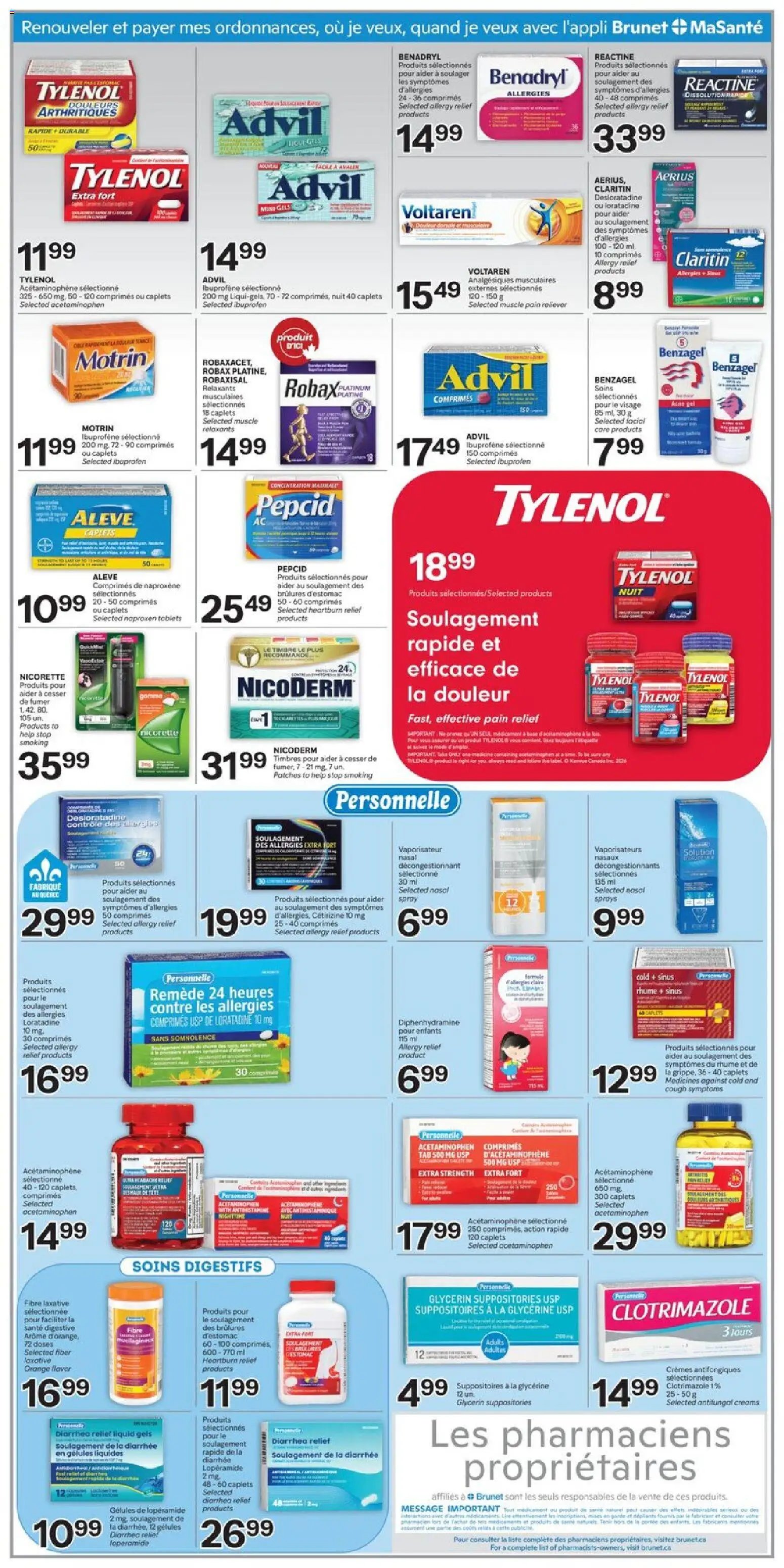 Brunet weekly flyer / circulaire