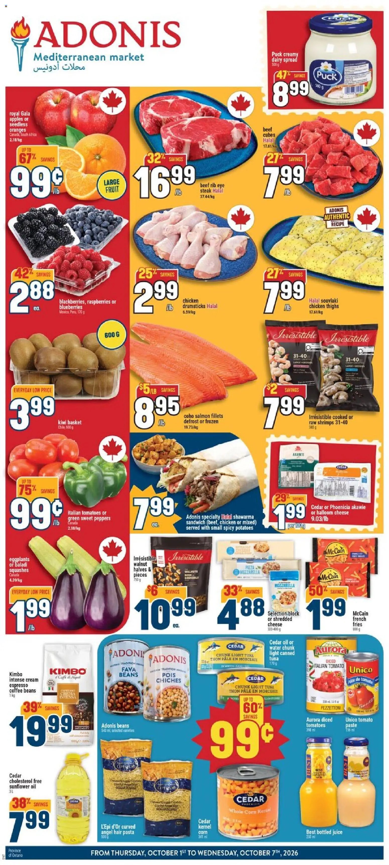 Adonis weekly flyer