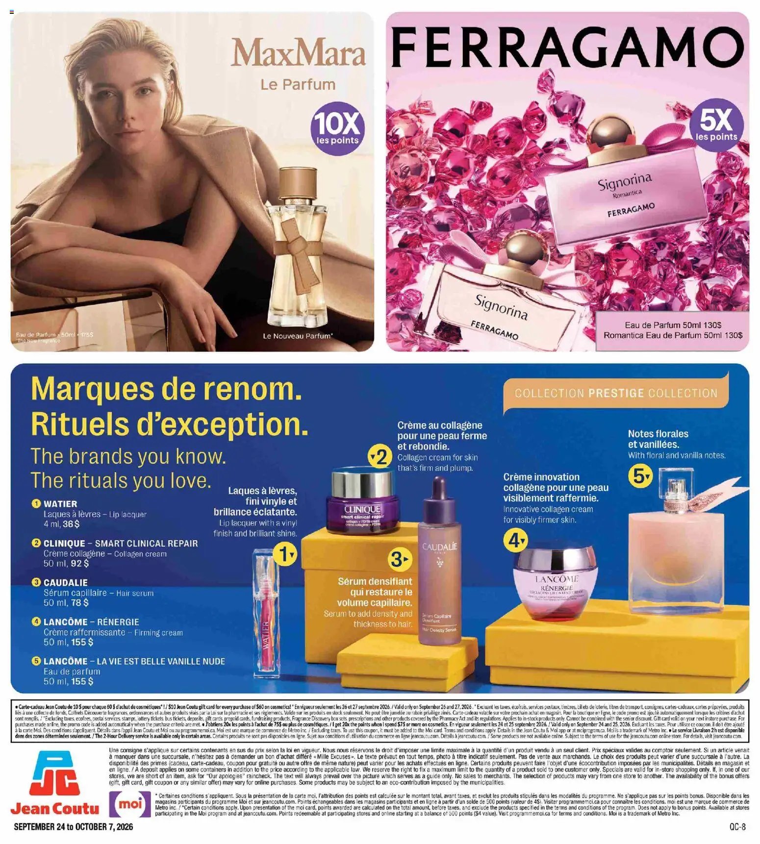 Jean Coutu - Encart rentrée beauté