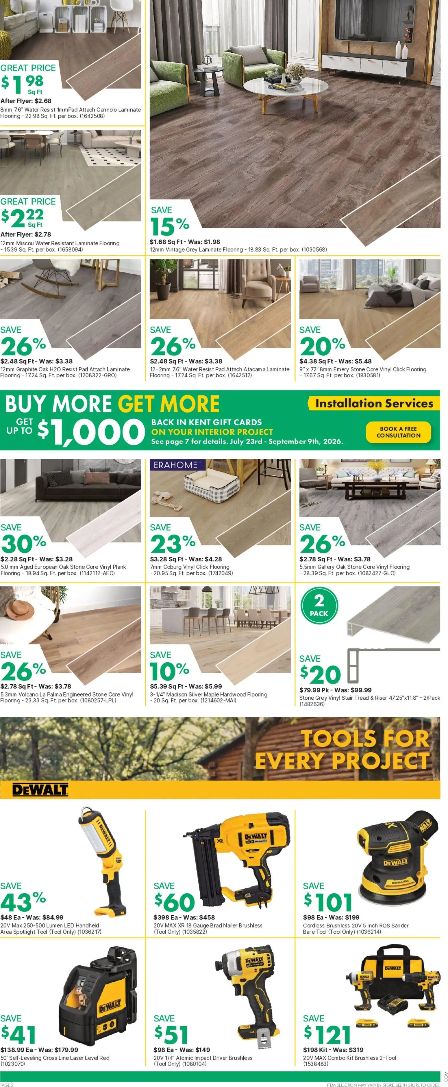 Kent weekly flyer / circulaire