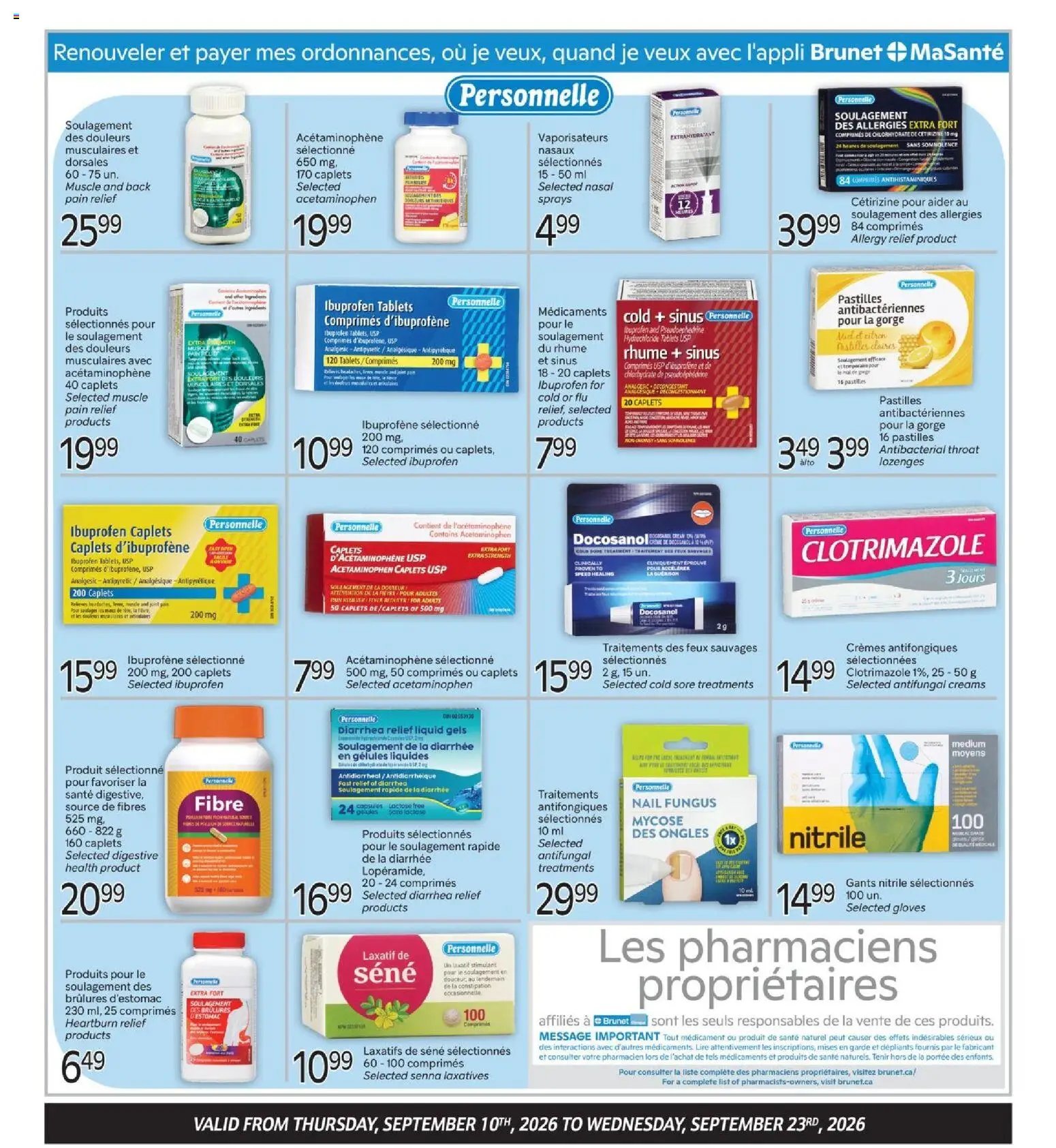Brunet flyer - Clinique