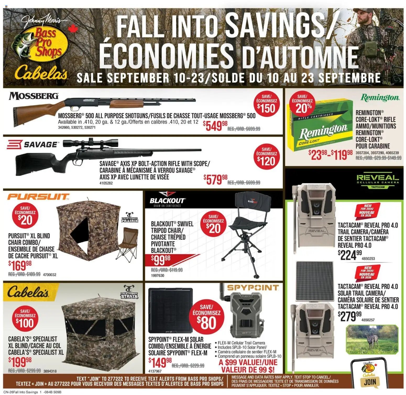 Cabelas weekly flyer / circulaire