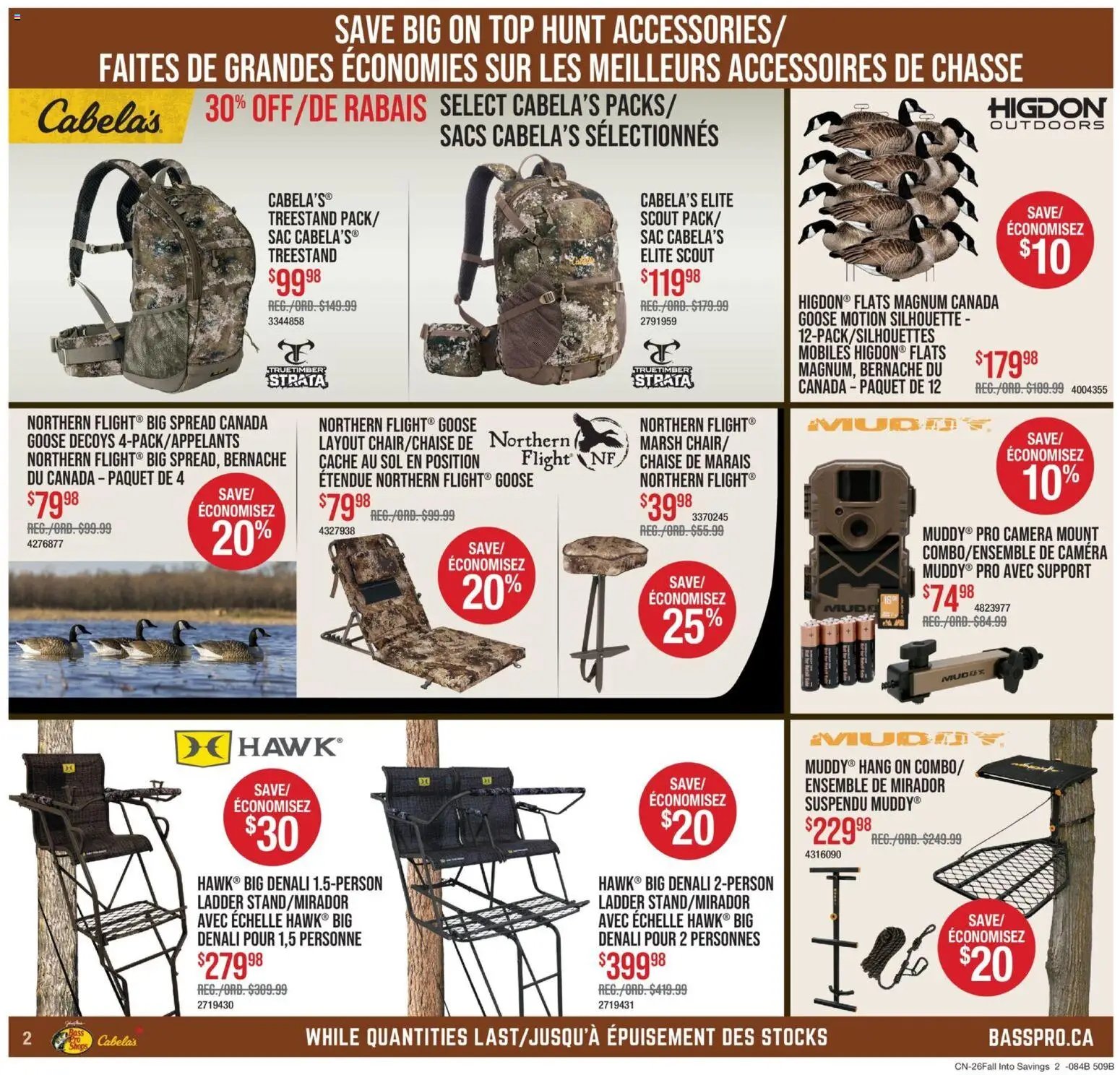 Cabelas weekly flyer / circulaire