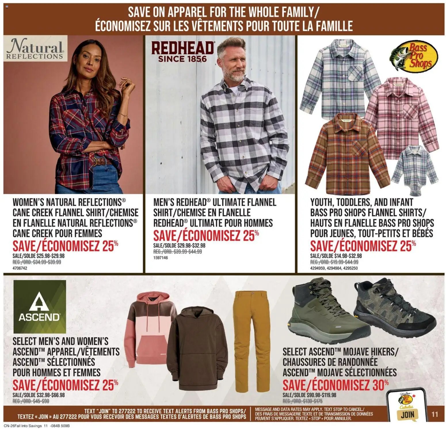Cabelas weekly flyer / circulaire