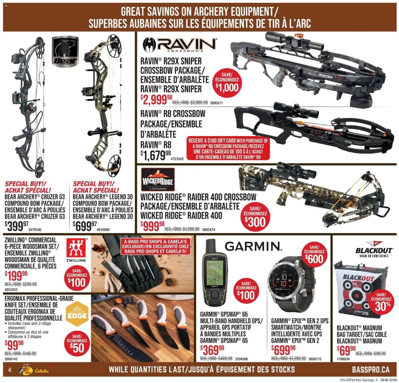 Cabelas weekly flyer / circulaire