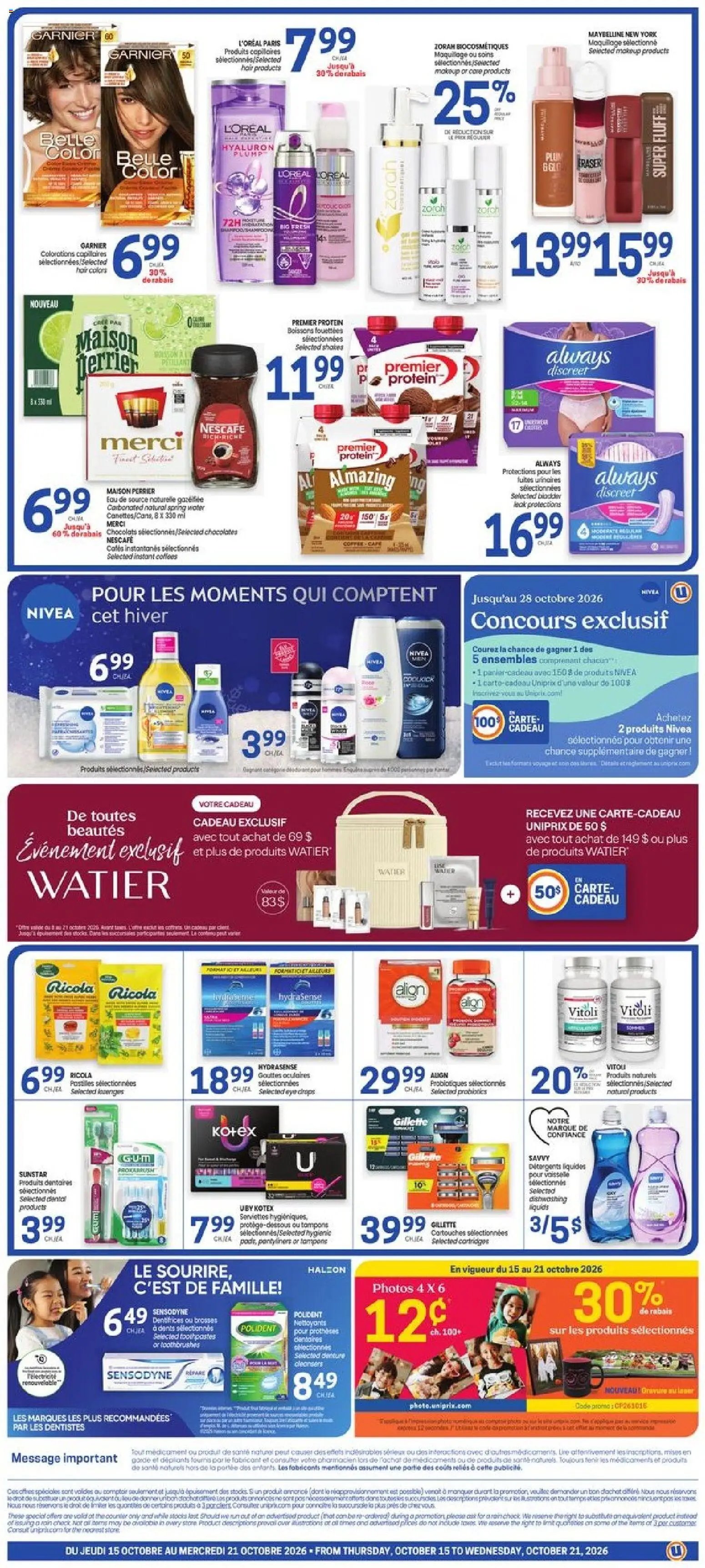 Uniprix weekly flyer / circulaire