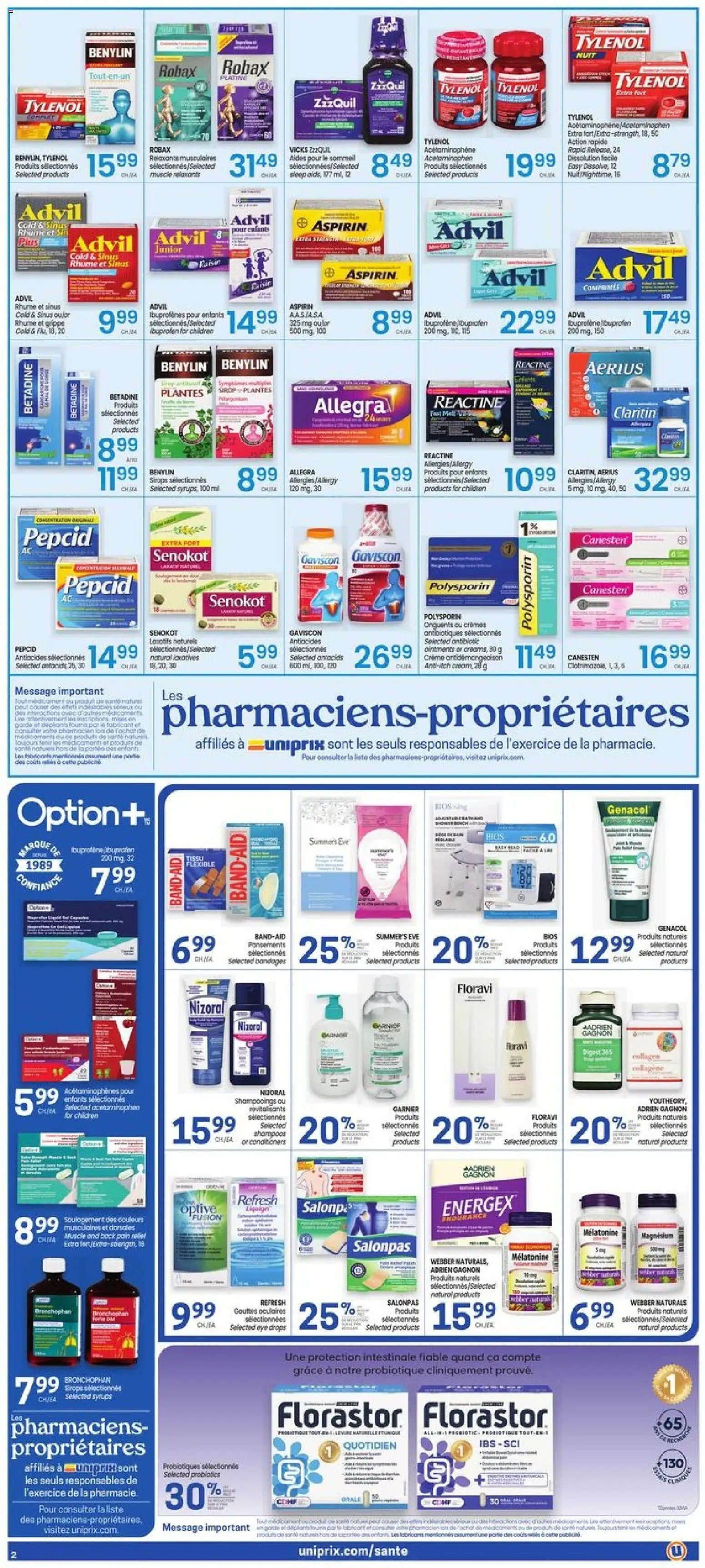 Uniprix weekly flyer / circulaire