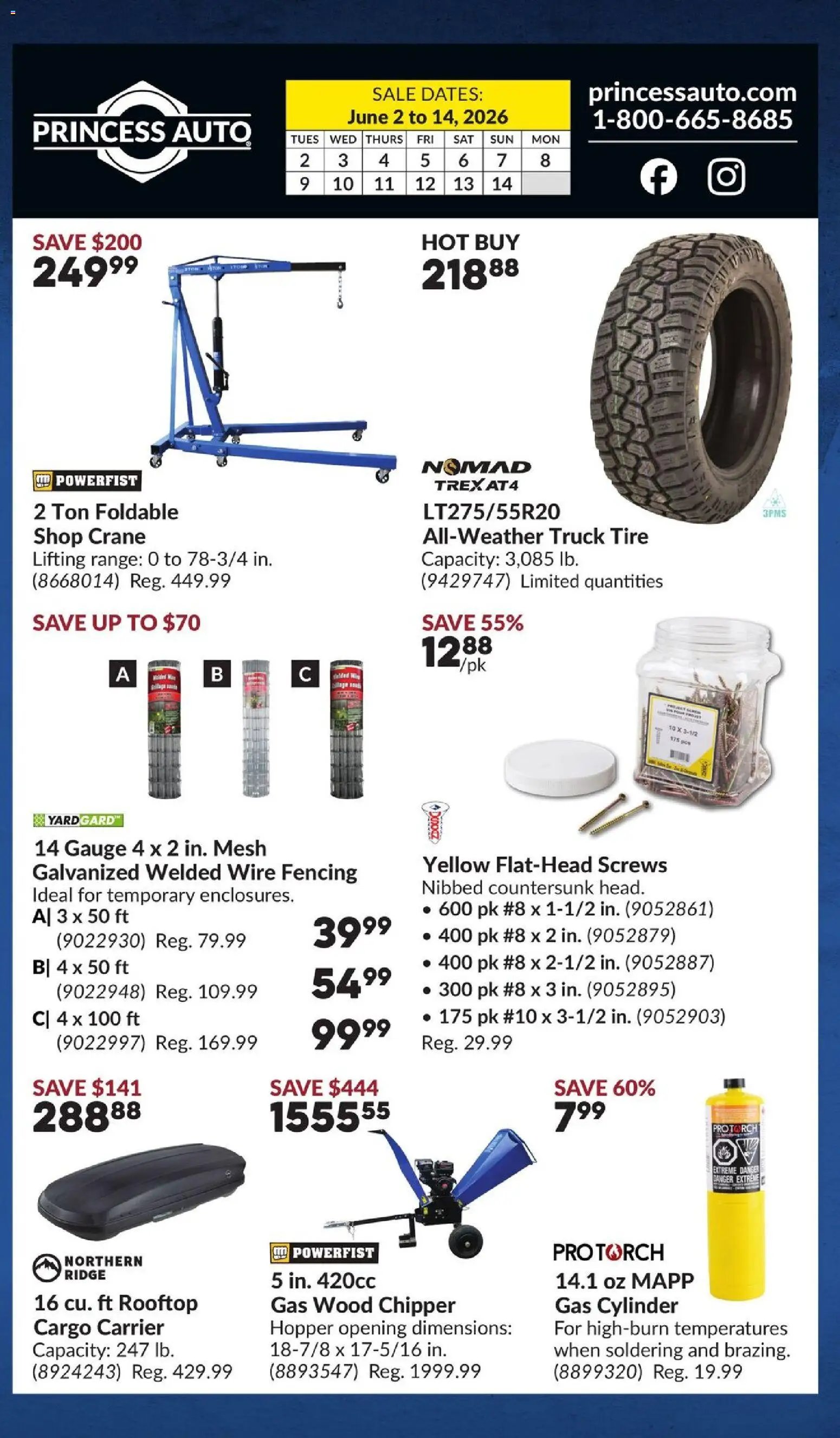 Princess Auto weekly flyer - 2 Week Sale!