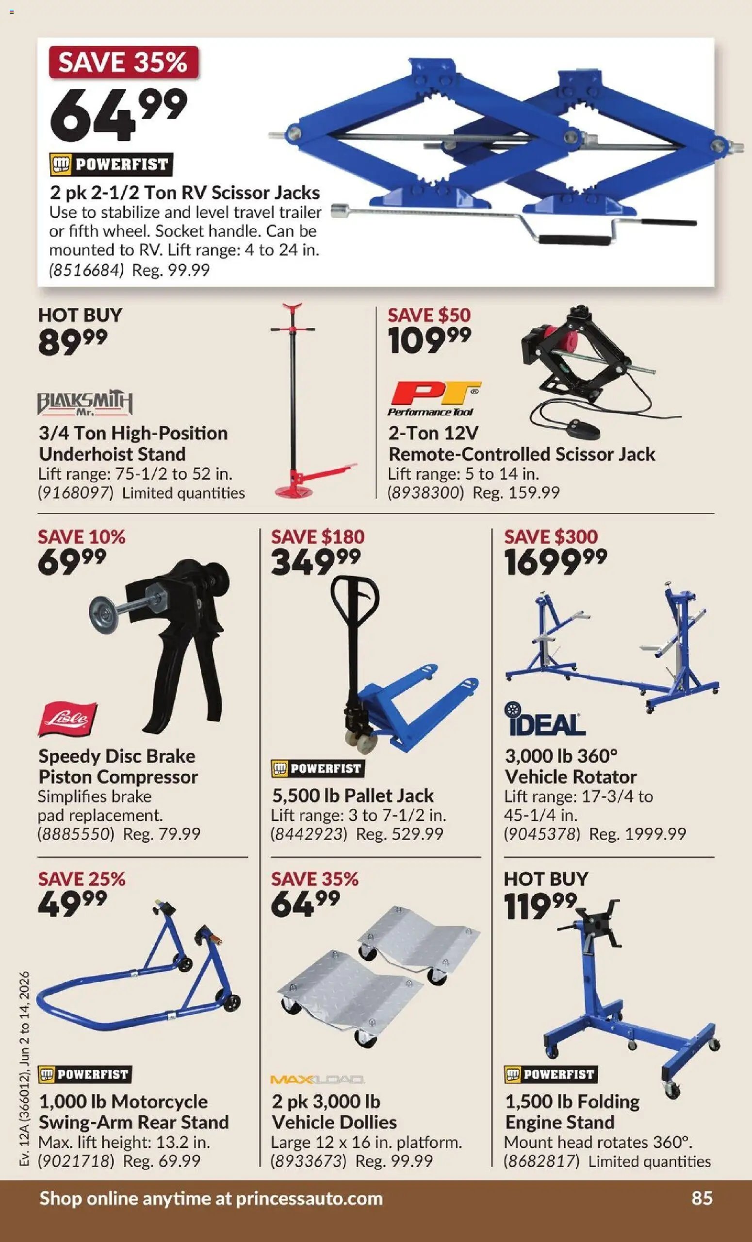 Princess Auto weekly flyer - 2 Week Sale!