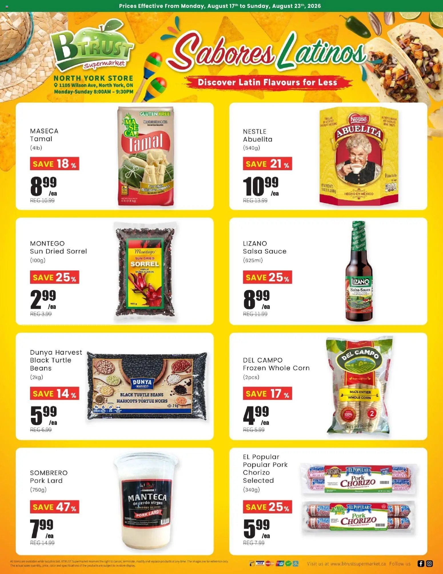 Btrust Supermarket flyer - North York Latin Specials