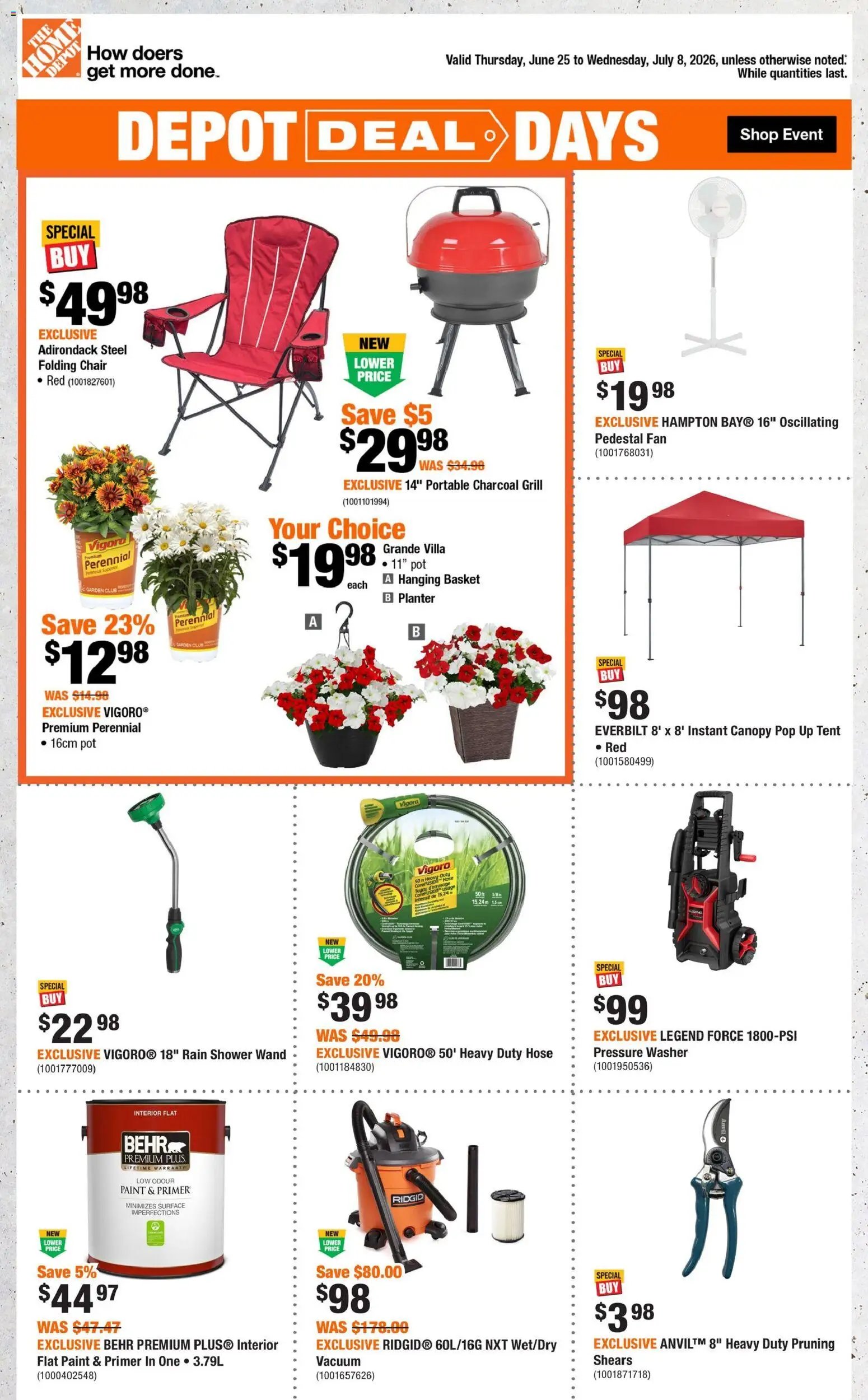 Home Depot weekly flyer / circulaire