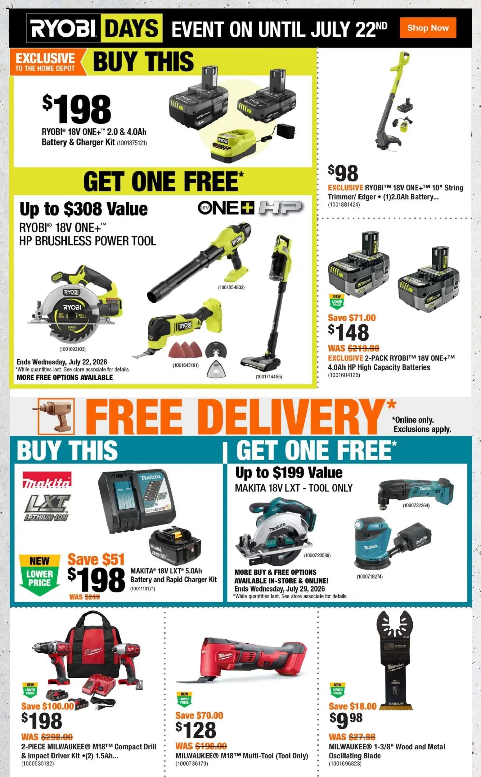 Home Depot weekly flyer / circulaire