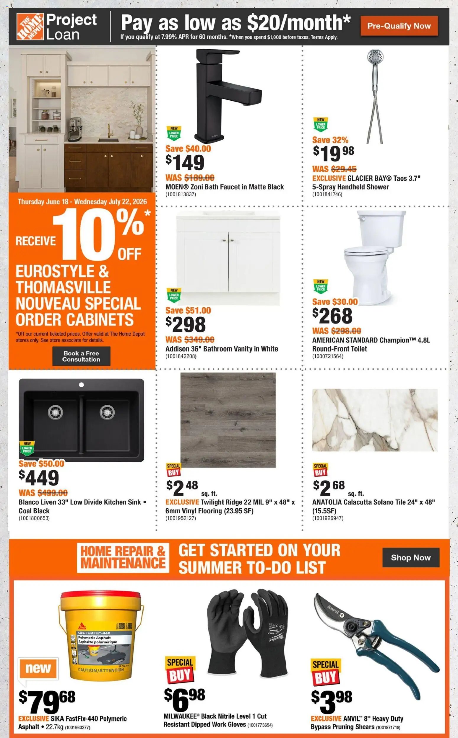 Home Depot weekly flyer / circulaire