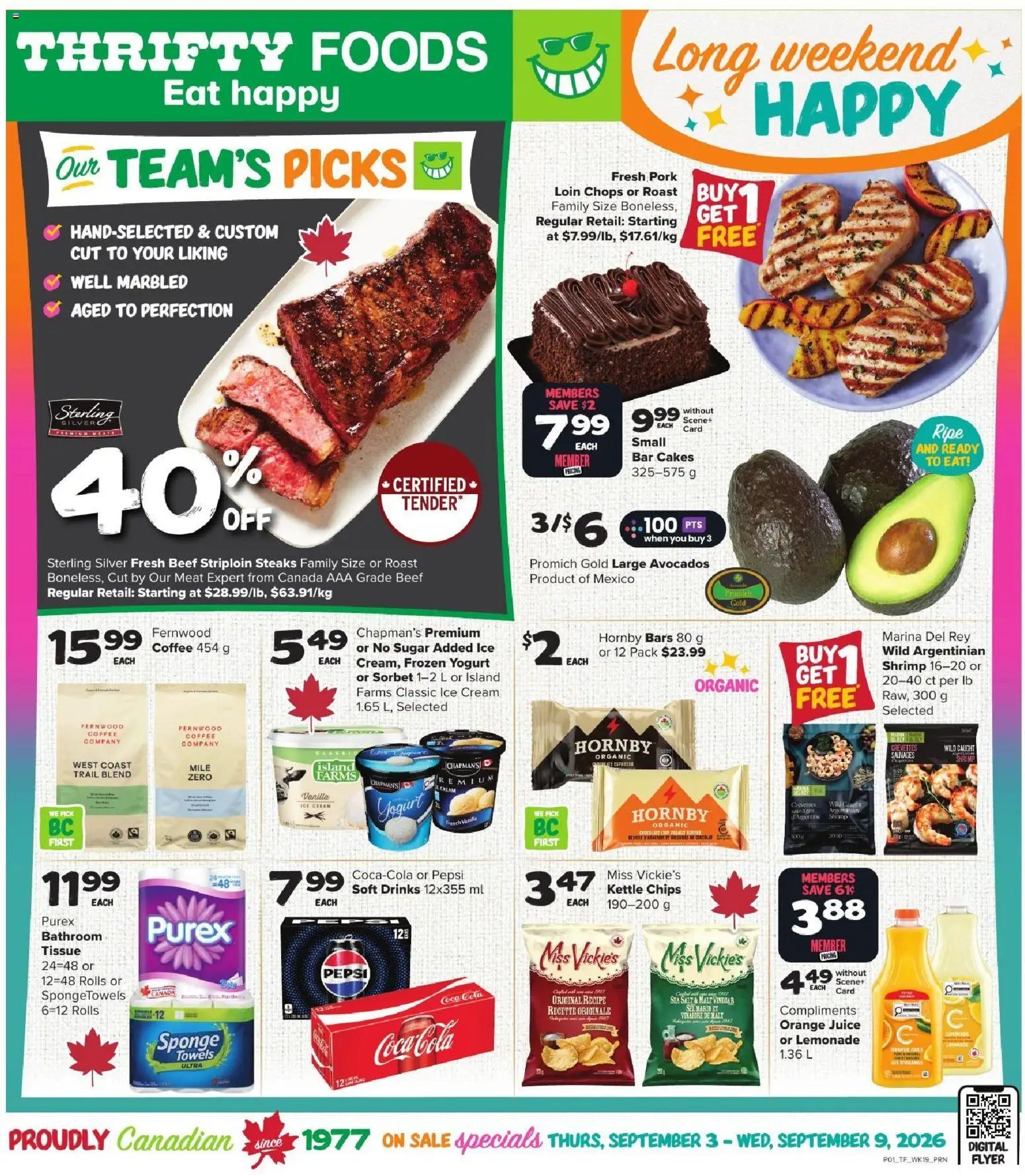 Thrifty Foods weekly flyer / circulaire