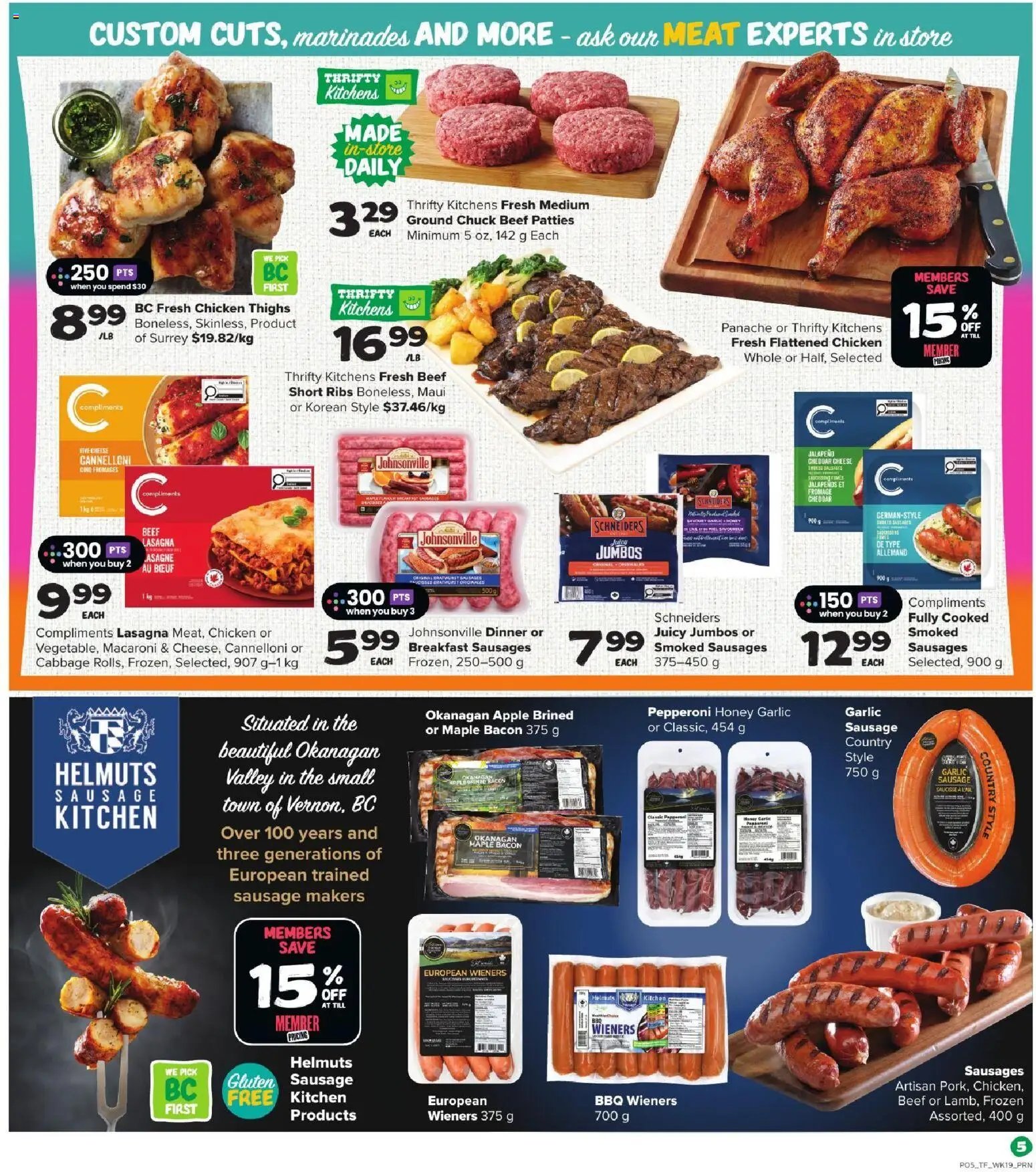 Thrifty Foods weekly flyer / circulaire