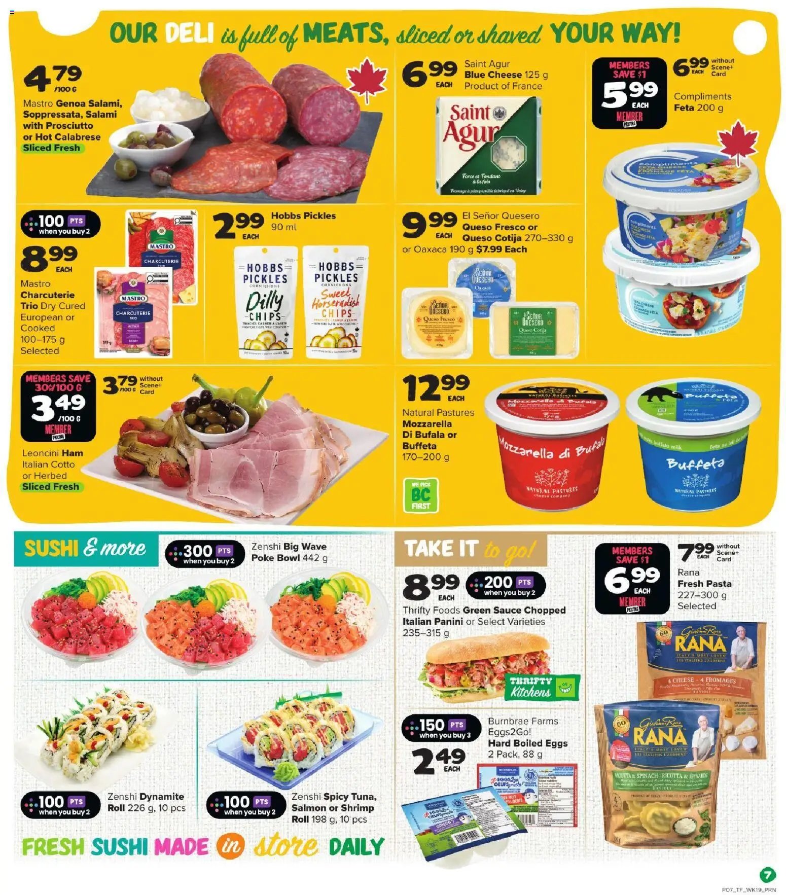 Thrifty Foods weekly flyer / circulaire