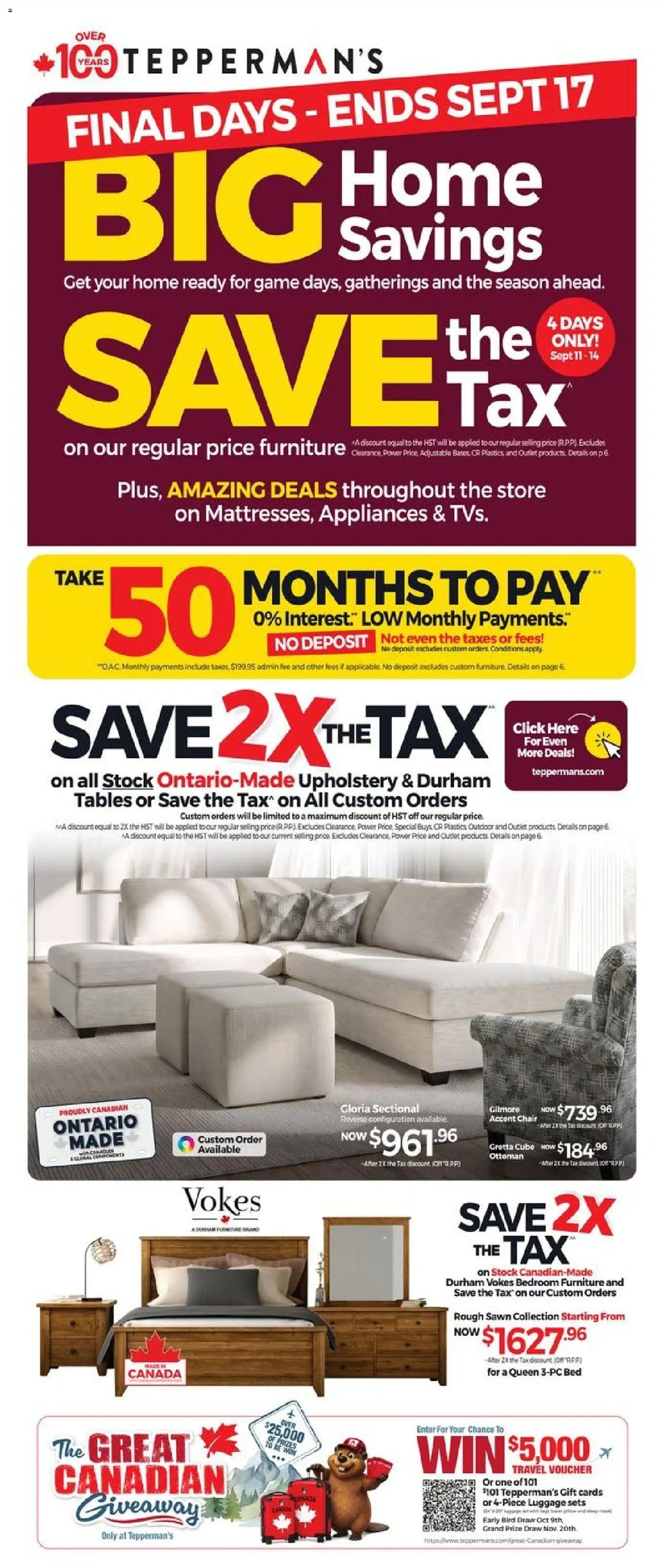 Tepperman's weekly flyer / circulaire