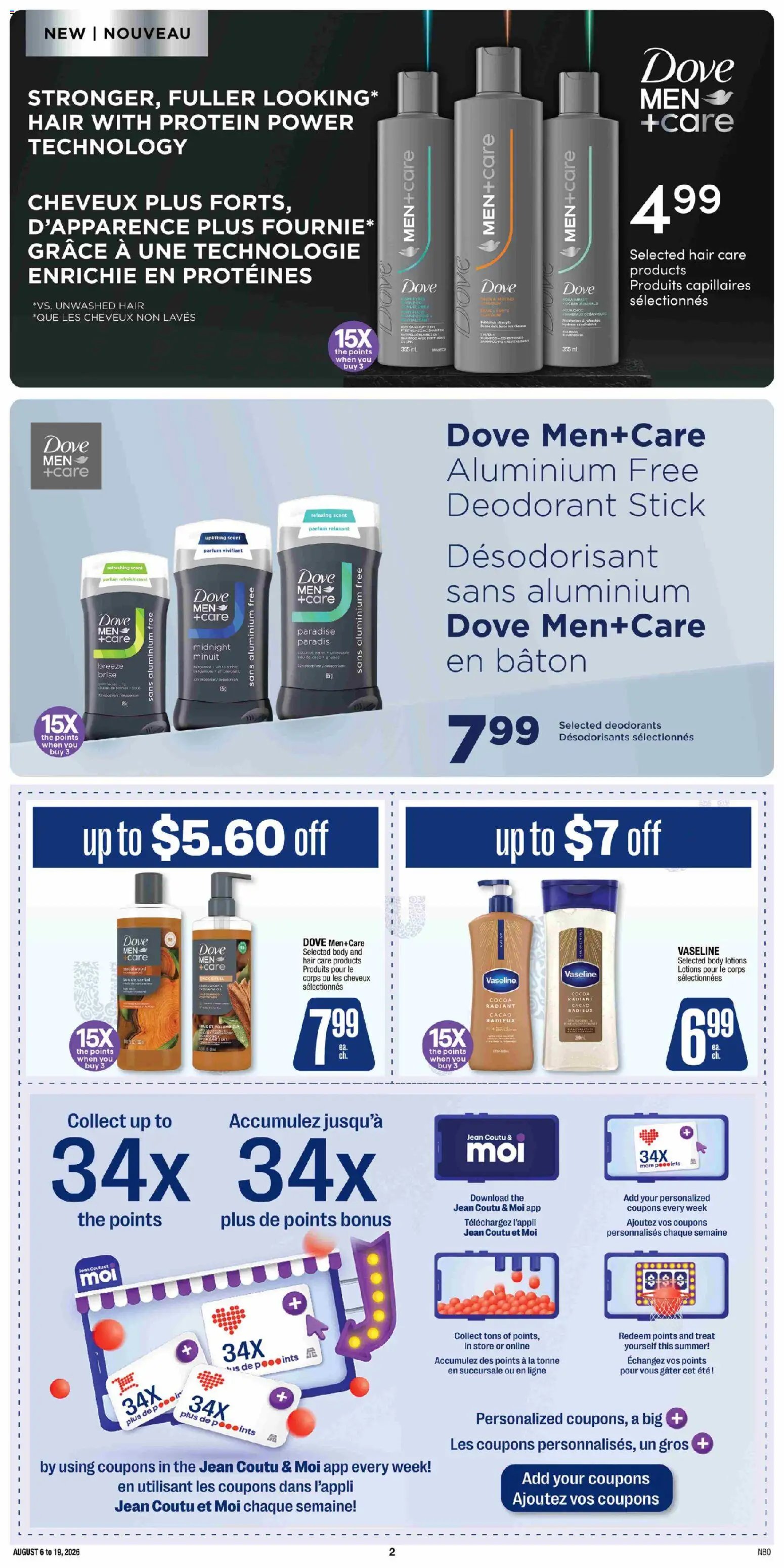 Jean Coutu Unilever Flyer