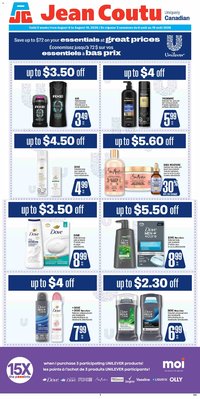 Jean Coutu Unilever Flyer