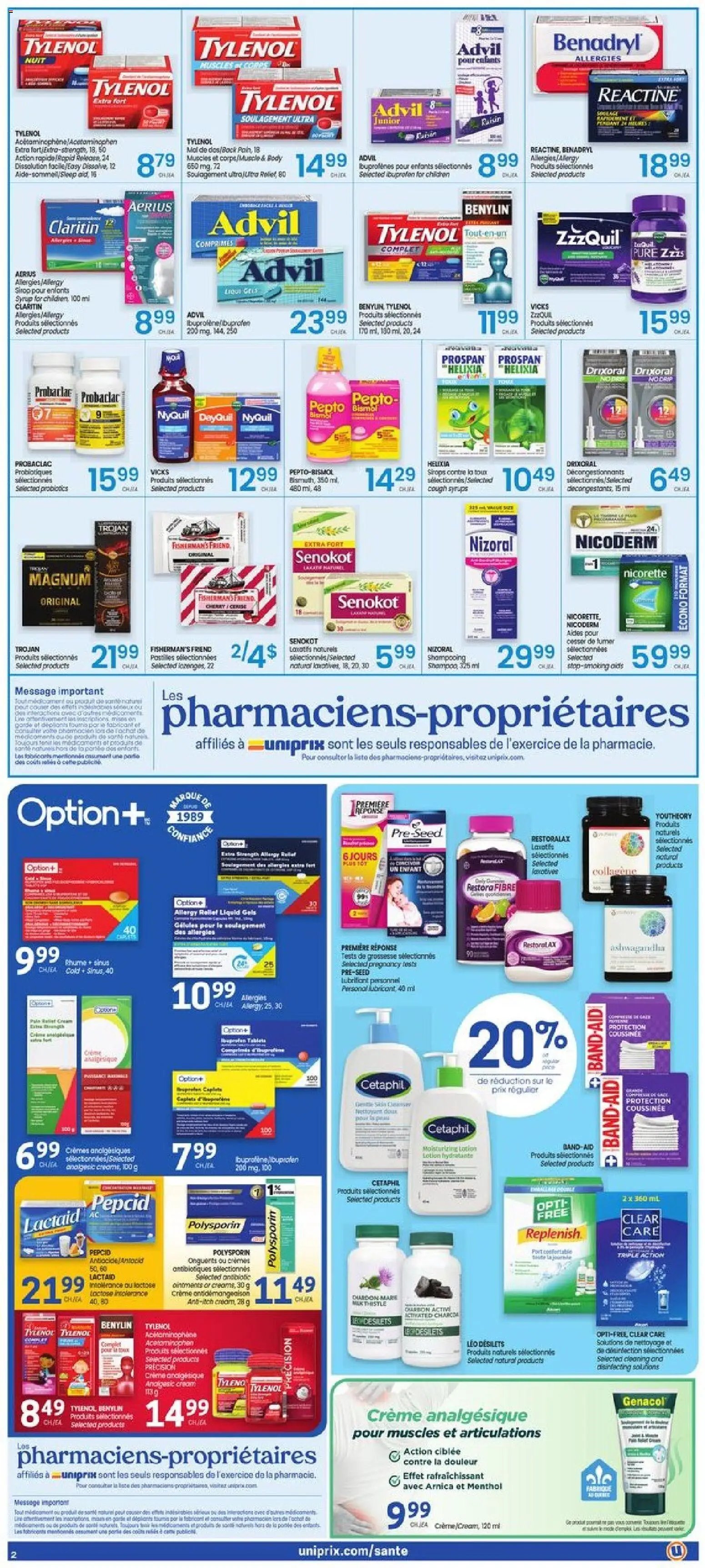 Uniprix weekly flyer / circulaire