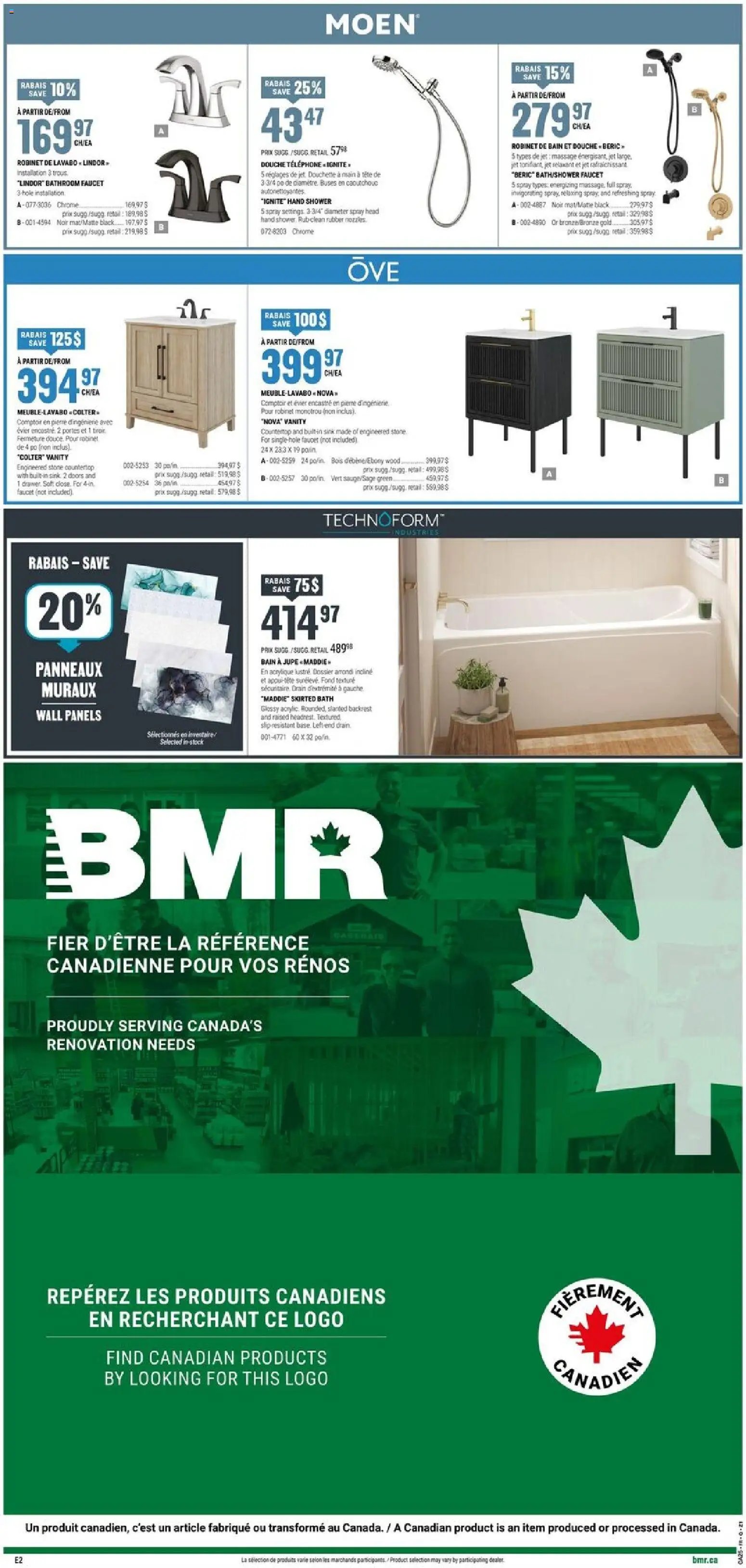 BMR weekly flyer / circulaire