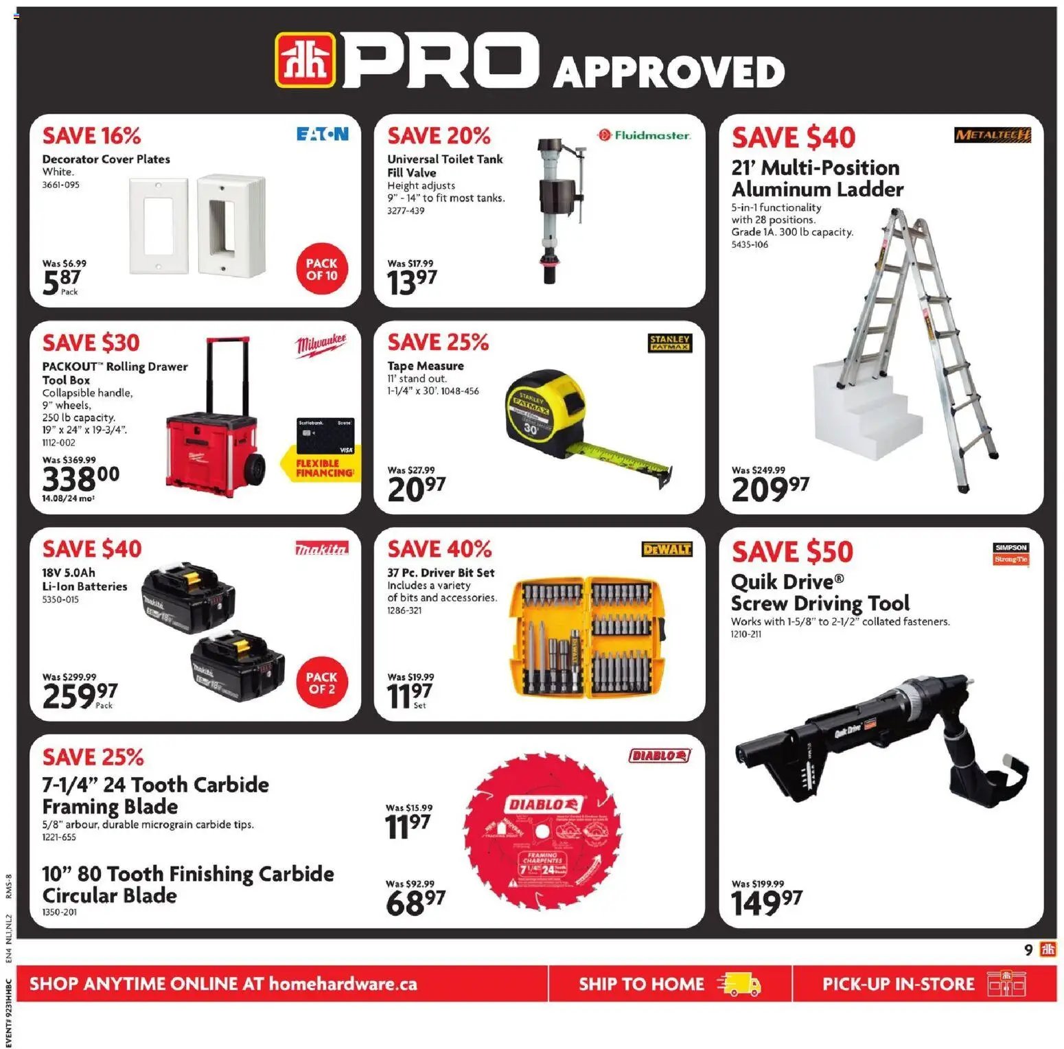 Home Hardware weekly flyer / circulaire