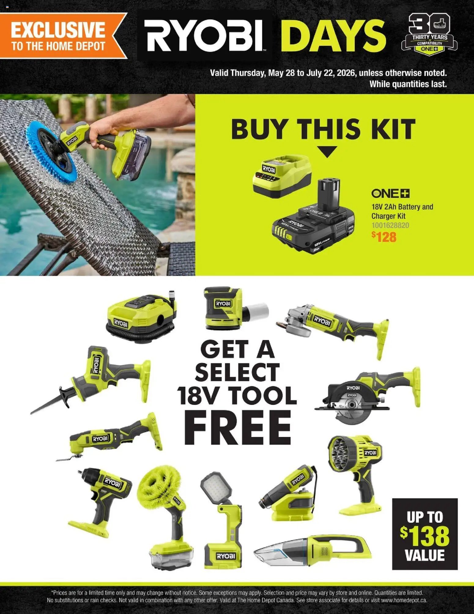 Home Depot flyer - Ryobi Days
