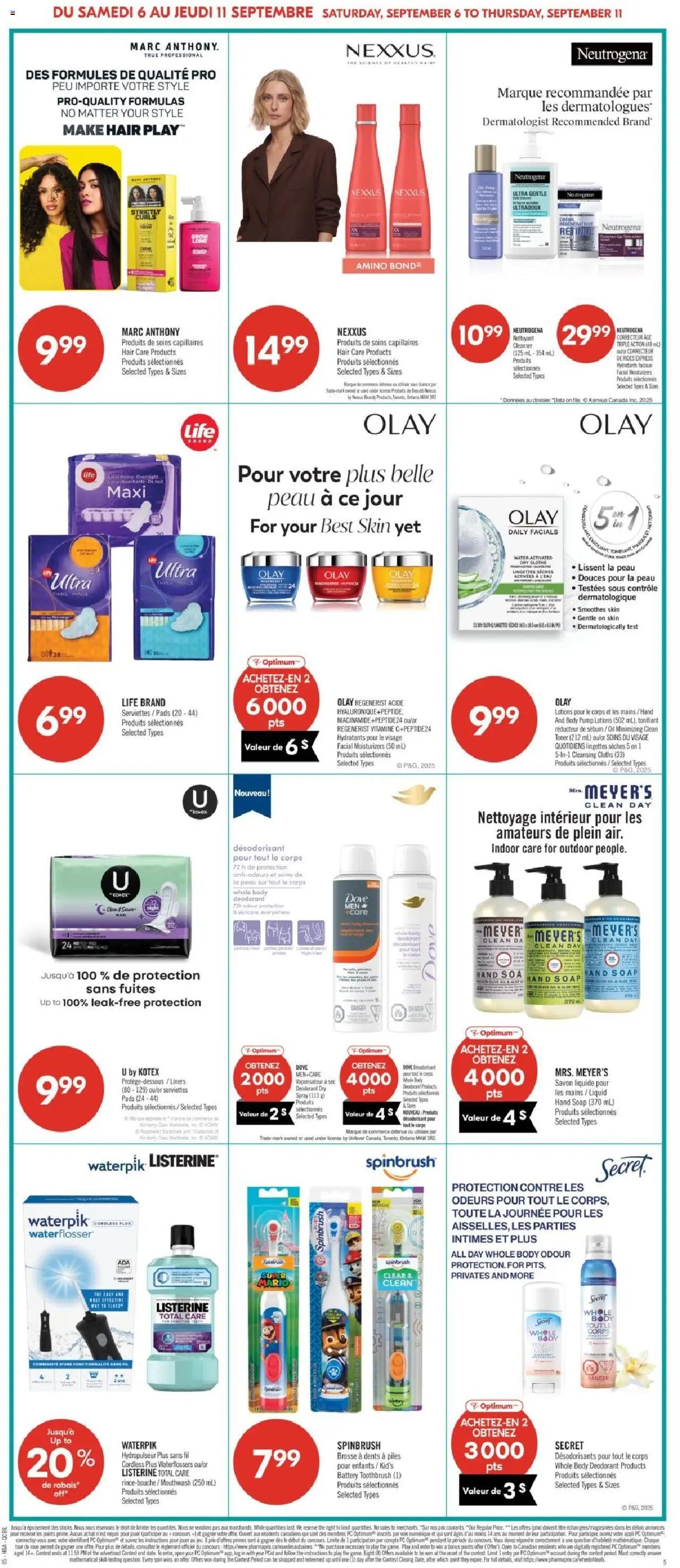 Pharmaprix weekly flyer / circulaire