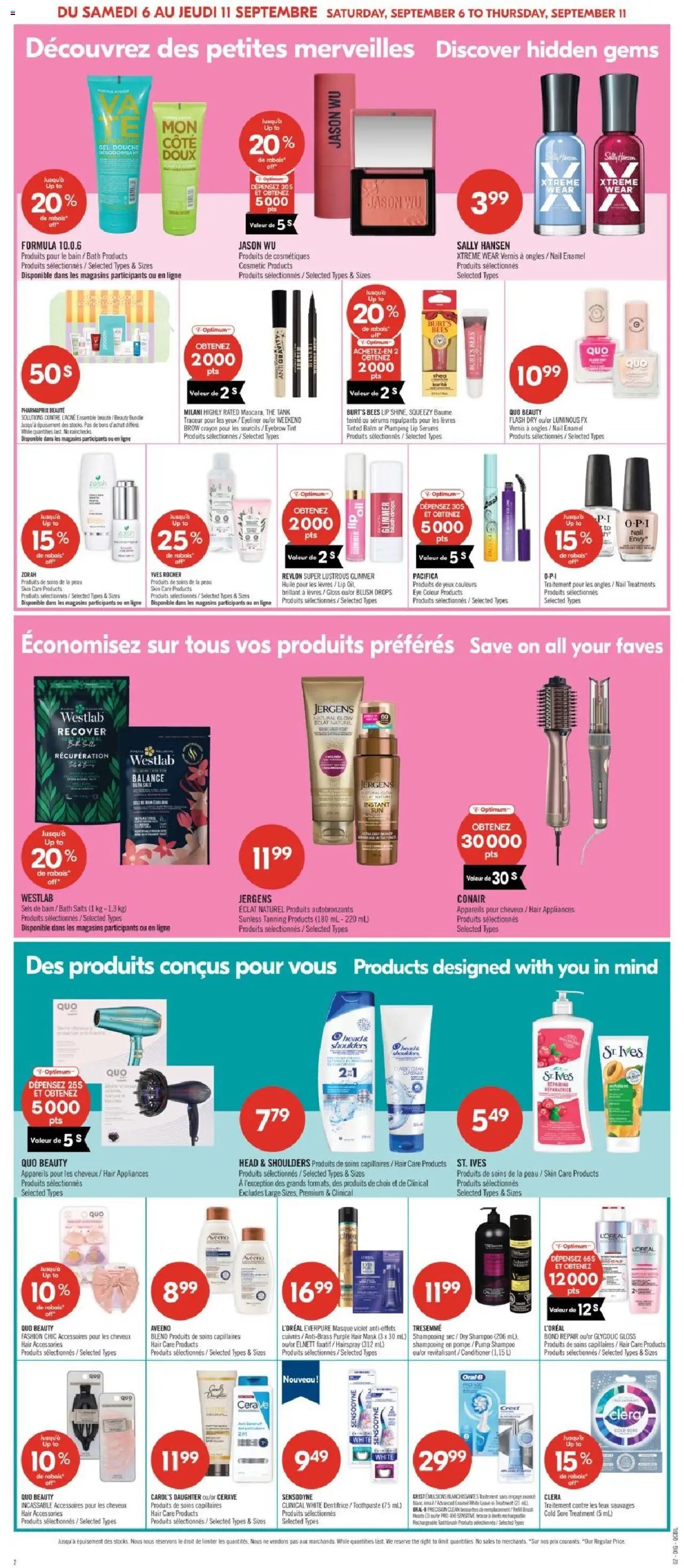 Pharmaprix weekly flyer / circulaire