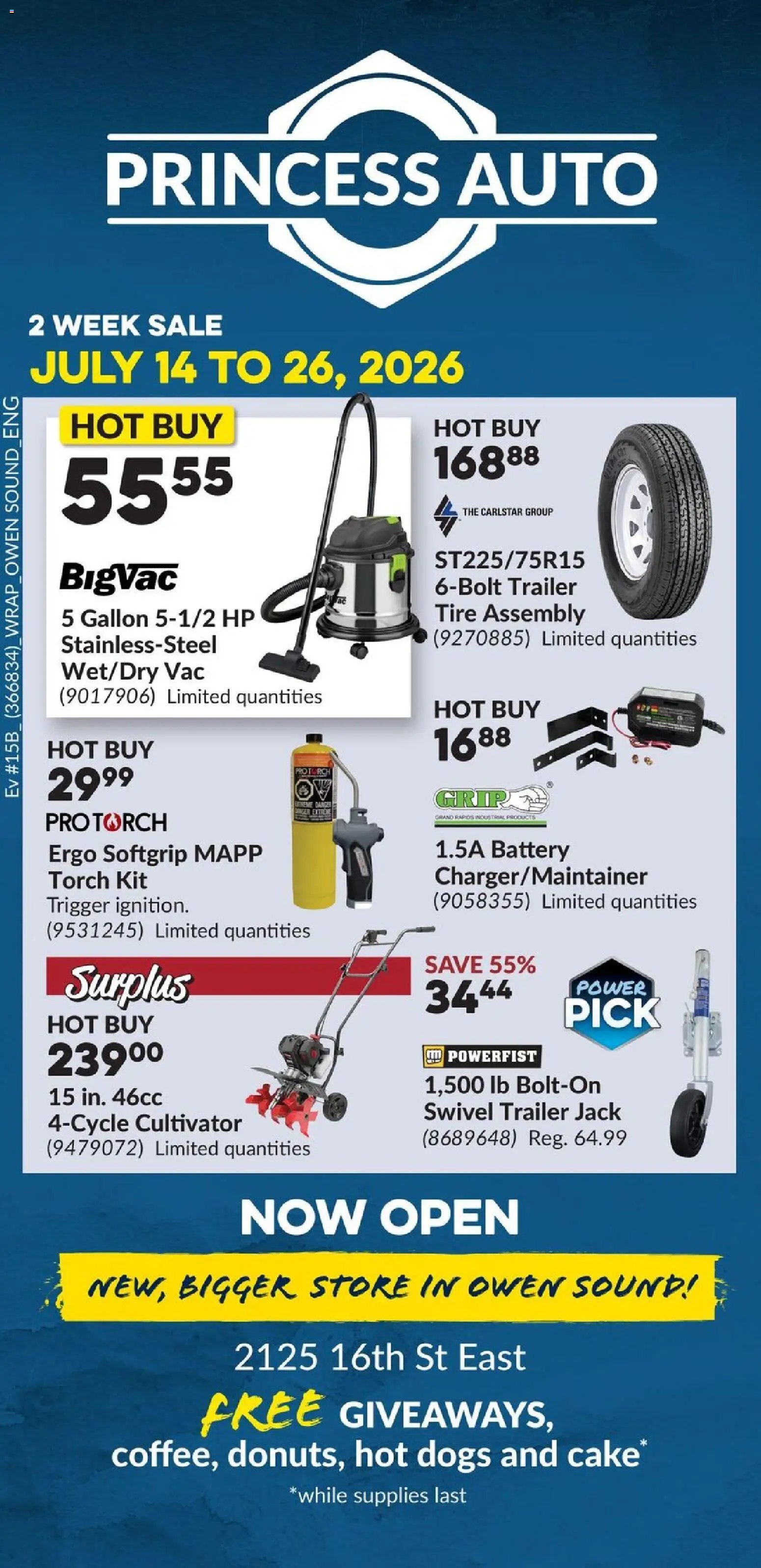 Princess Auto flyer - 2 Week Sale!