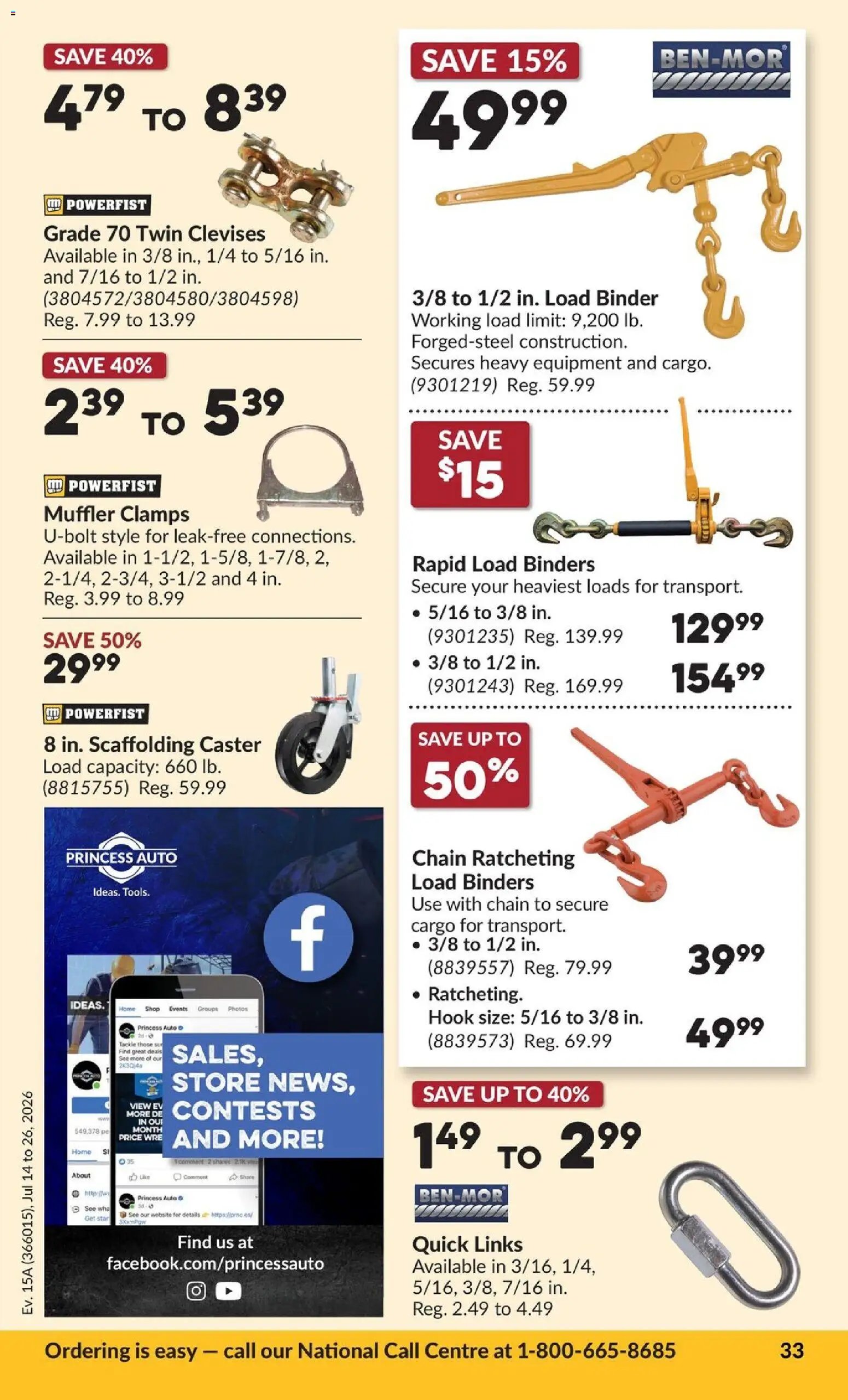 Princess Auto flyer - 2 Week Sale!