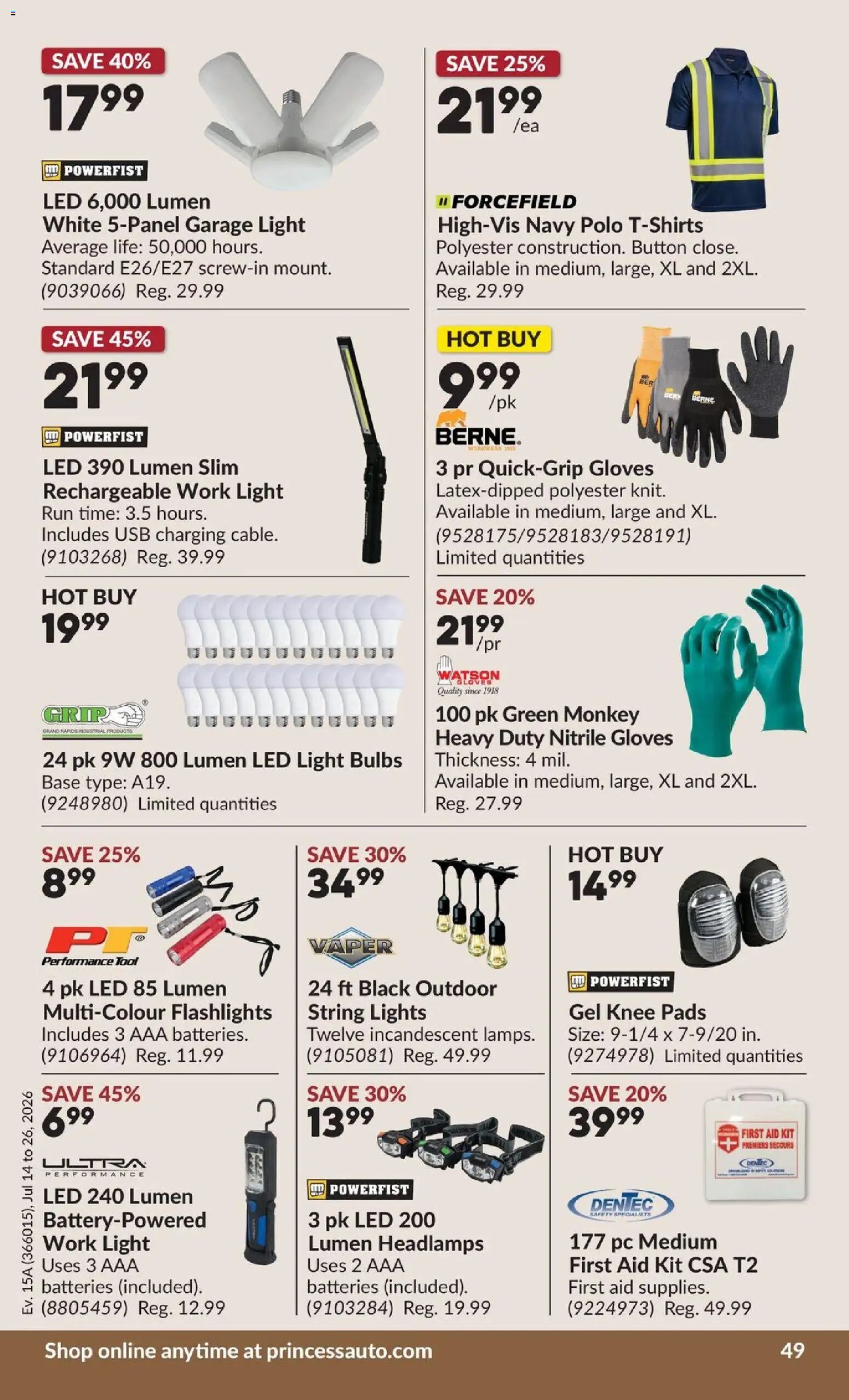 Princess Auto flyer - 2 Week Sale!