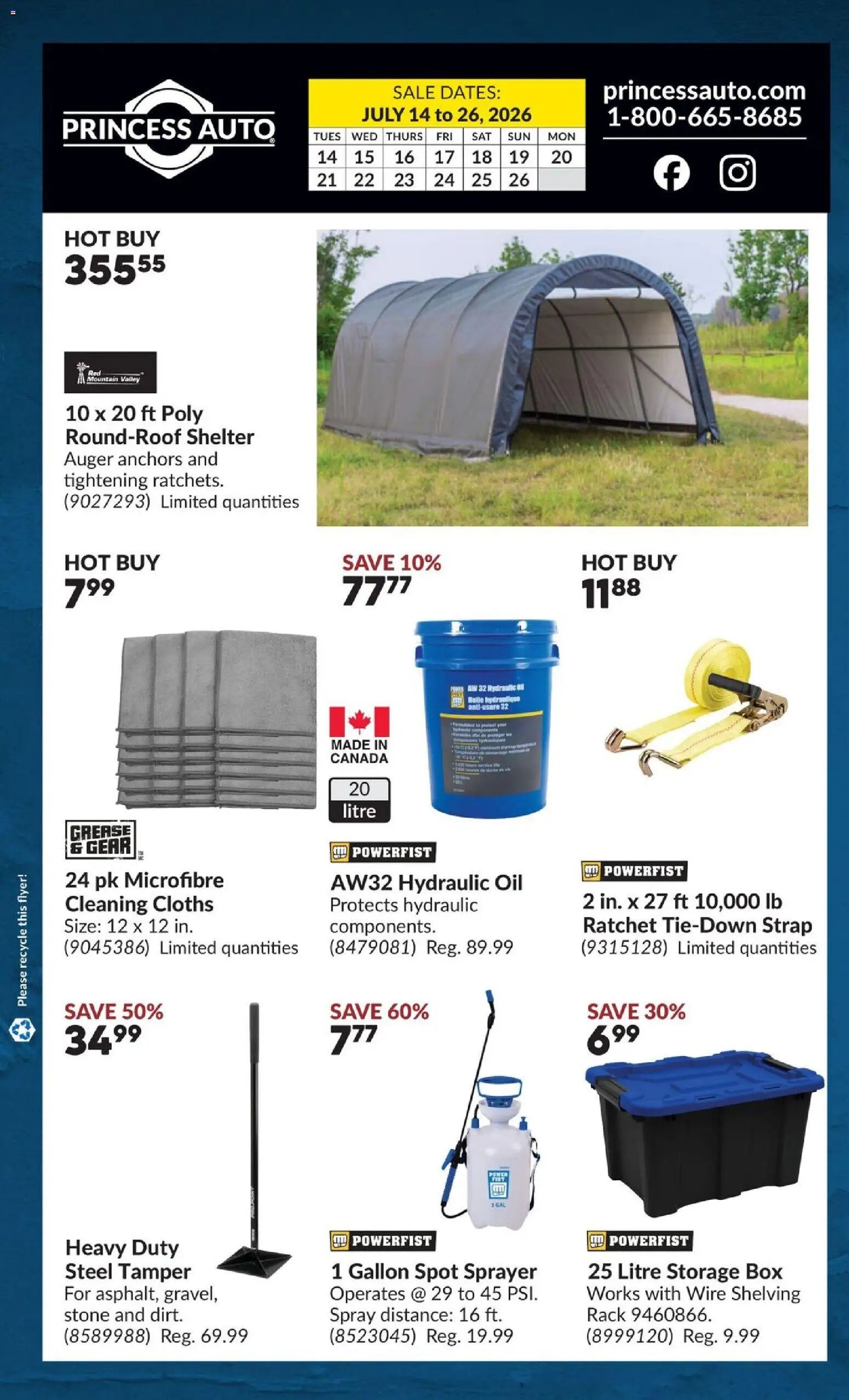 Princess Auto flyer - 2 Week Sale!