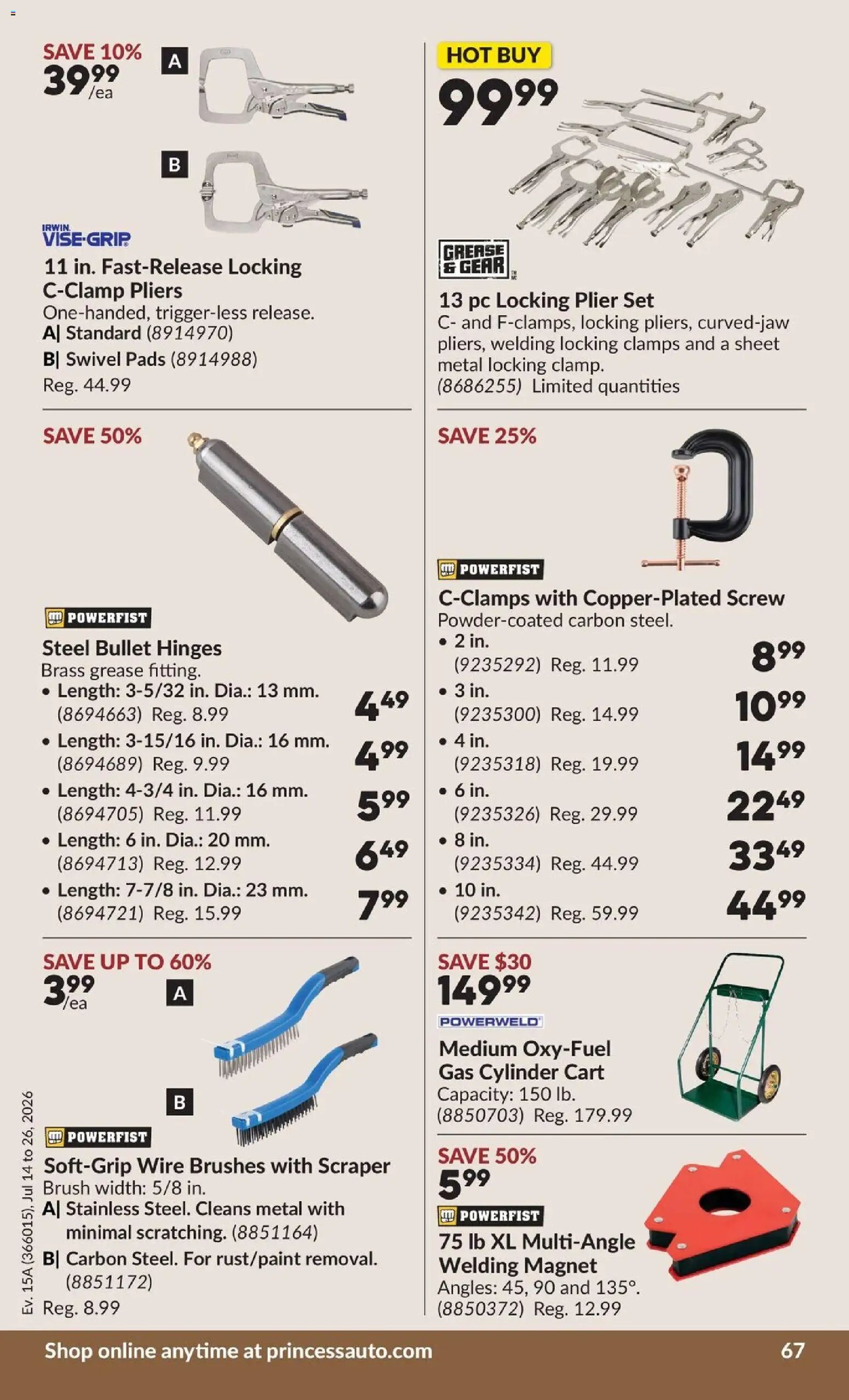 Princess Auto flyer - 2 Week Sale!