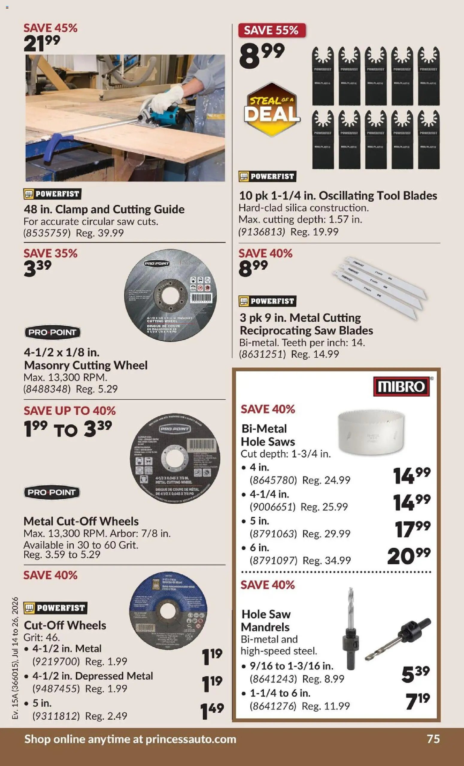 Princess Auto flyer - 2 Week Sale!