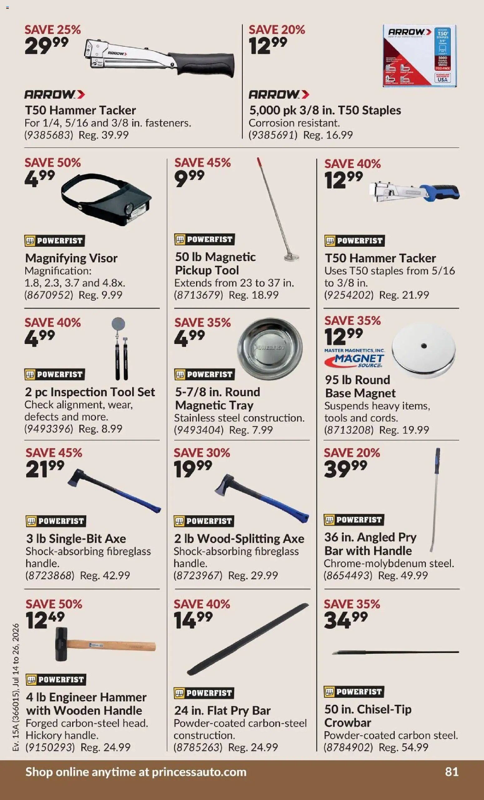 Princess Auto flyer - 2 Week Sale!