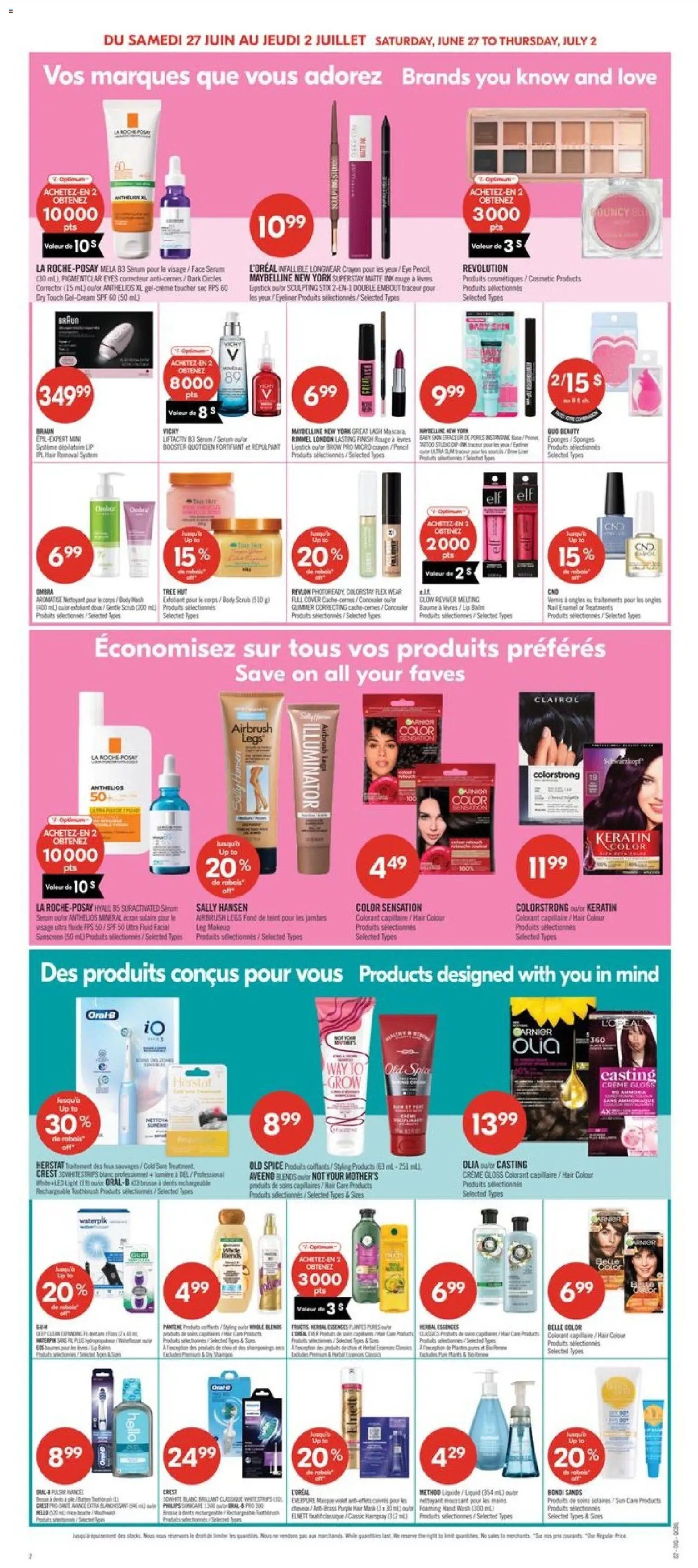 Pharmaprix weekly flyer / circulaire