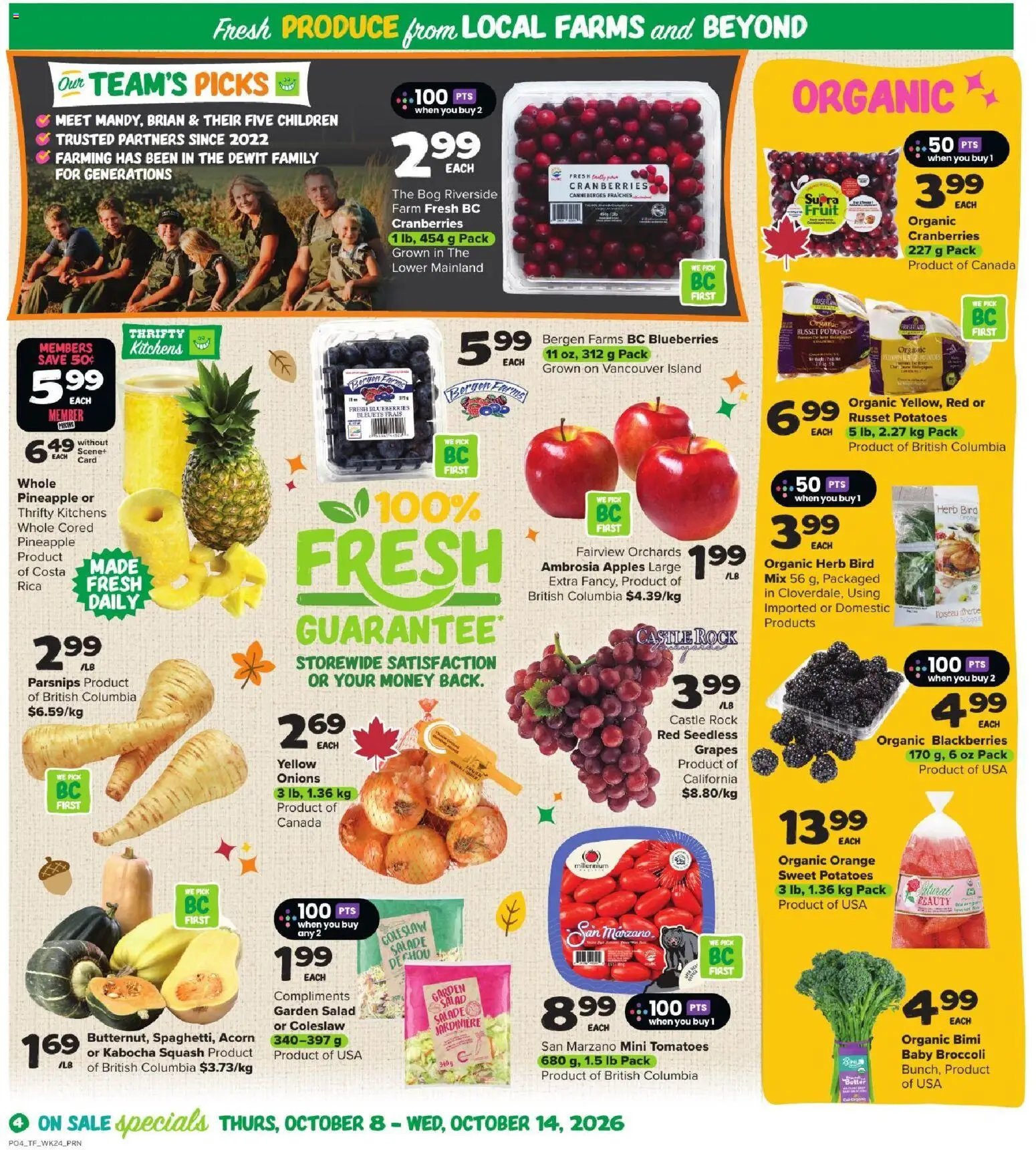 Thrifty Foods weekly flyer / circulaire