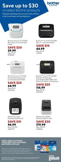 Staples flyer - Save up to $30