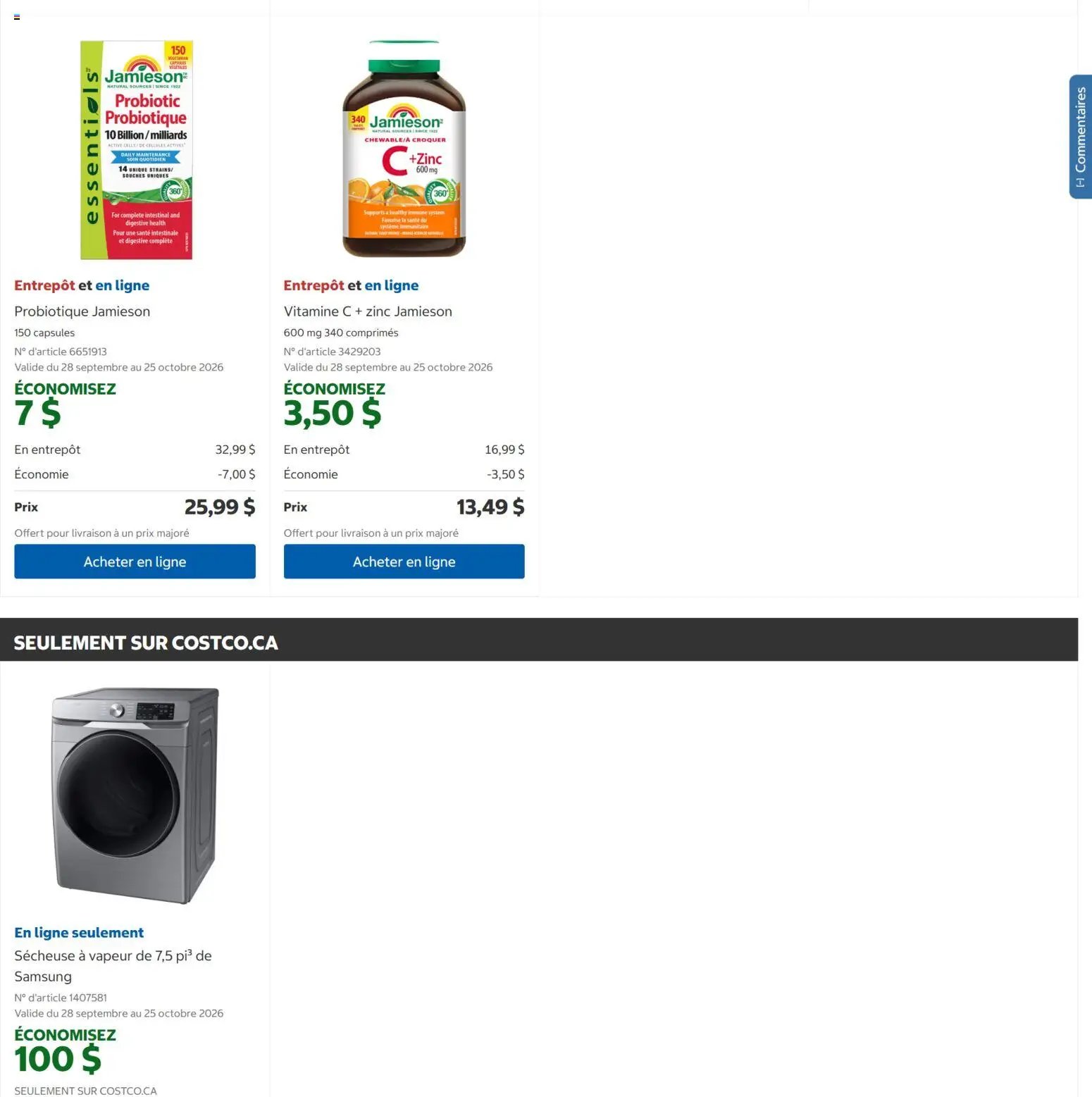 Costco circulaire