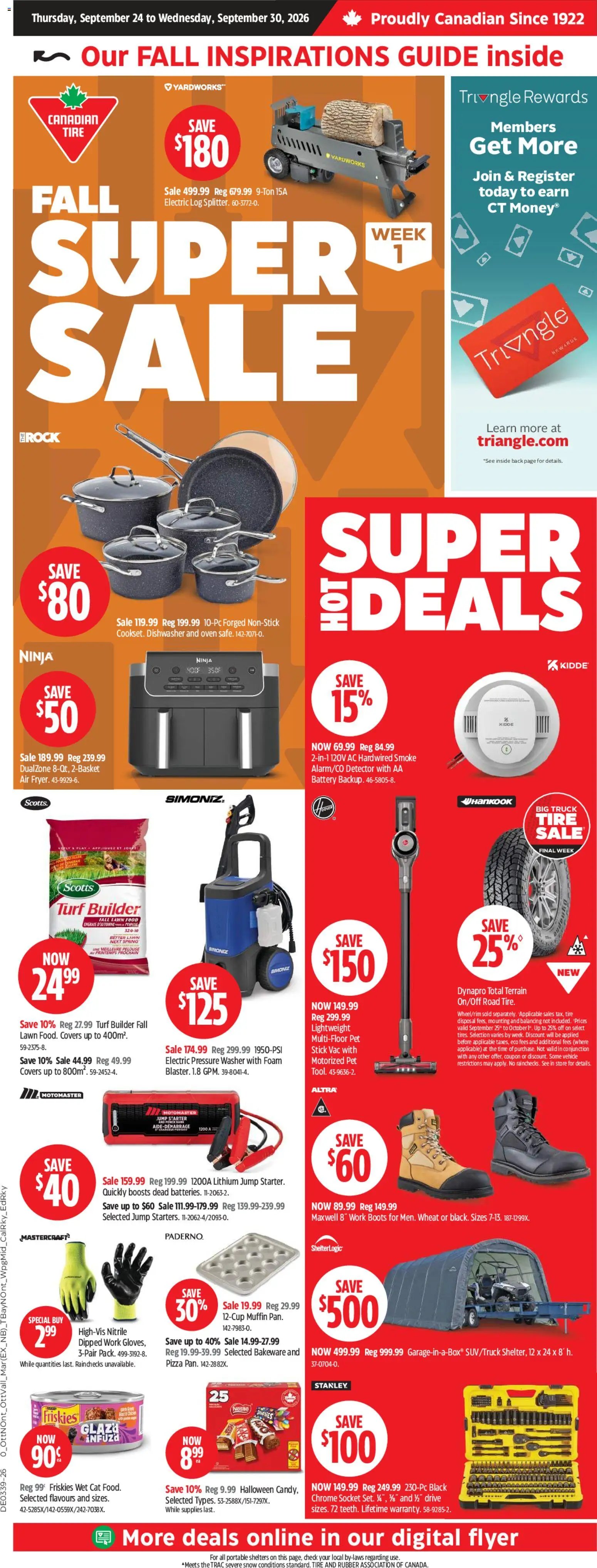 Canadian Tire flyer - Fall super sale