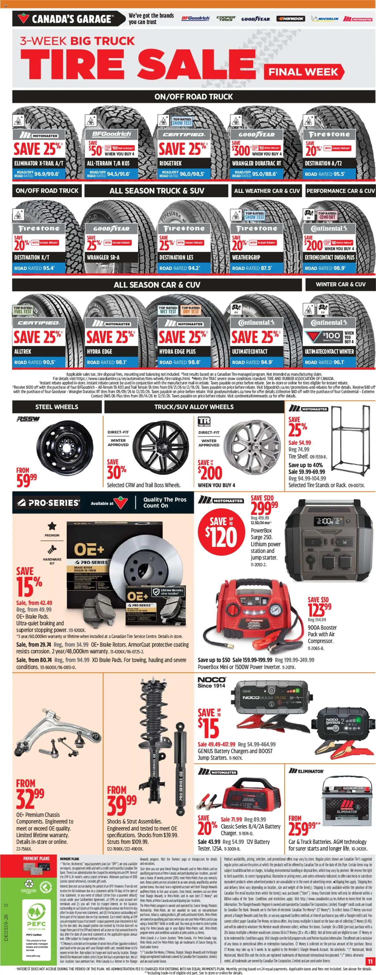 Canadian Tire flyer - Fall super sale