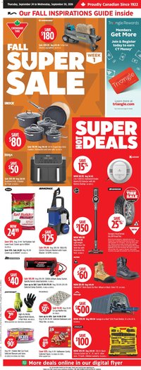 Canadian Tire flyer - Fall super sale