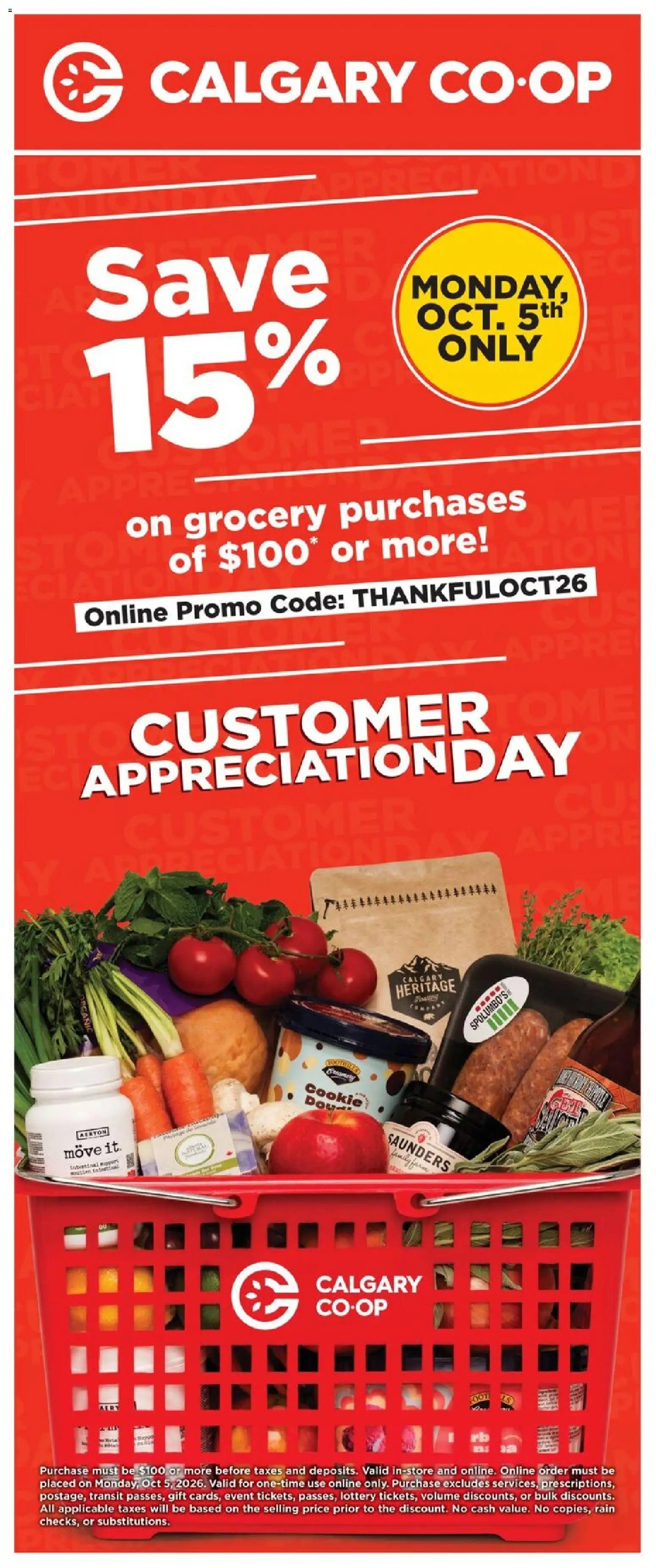 Calgary Co-op weekly flyer / circulaire
